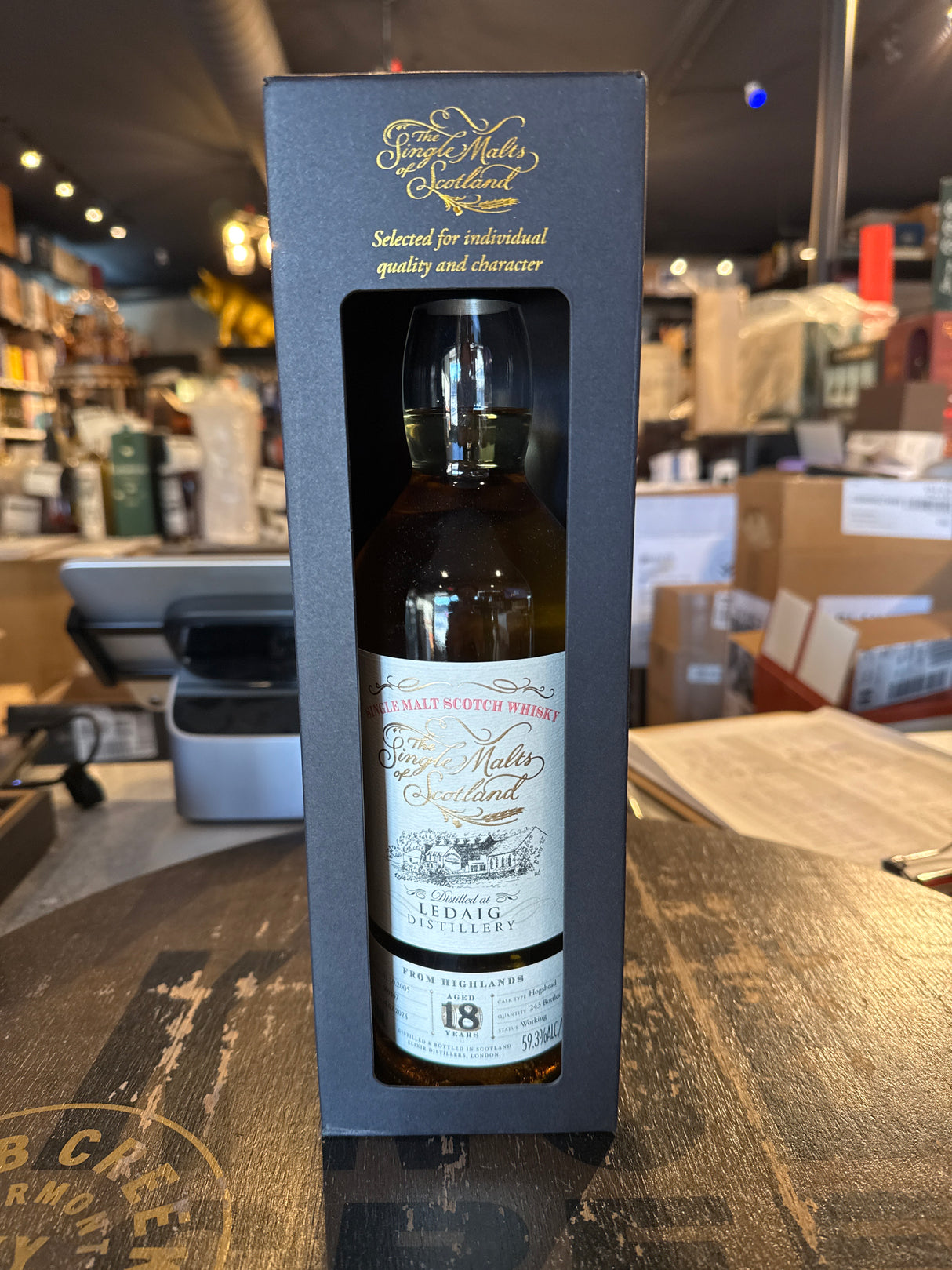 The Single Malts of Scotland -
Ledaig 2005 18 year Cask #300347, 59.3% alc 700ml