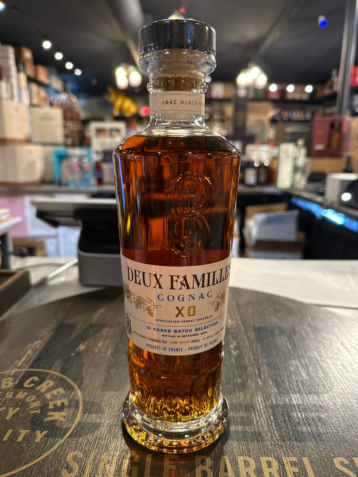 Deux familles XO cognac 87.2Proof 750ml