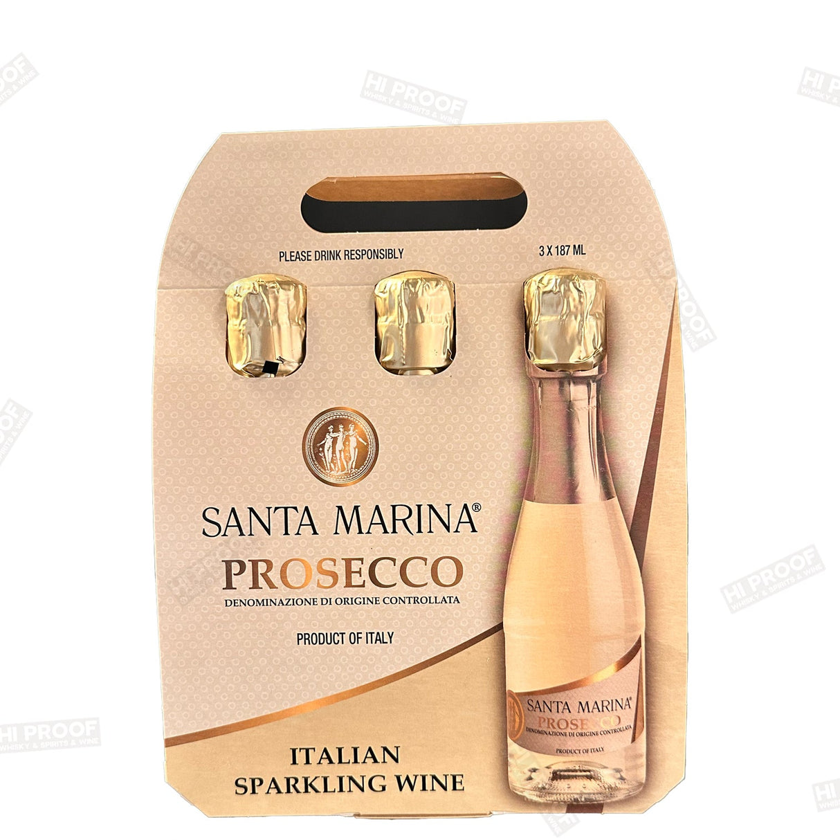 2022 Santa Marina Prosecco 187ml 3pk - Hi Proof - santa marina