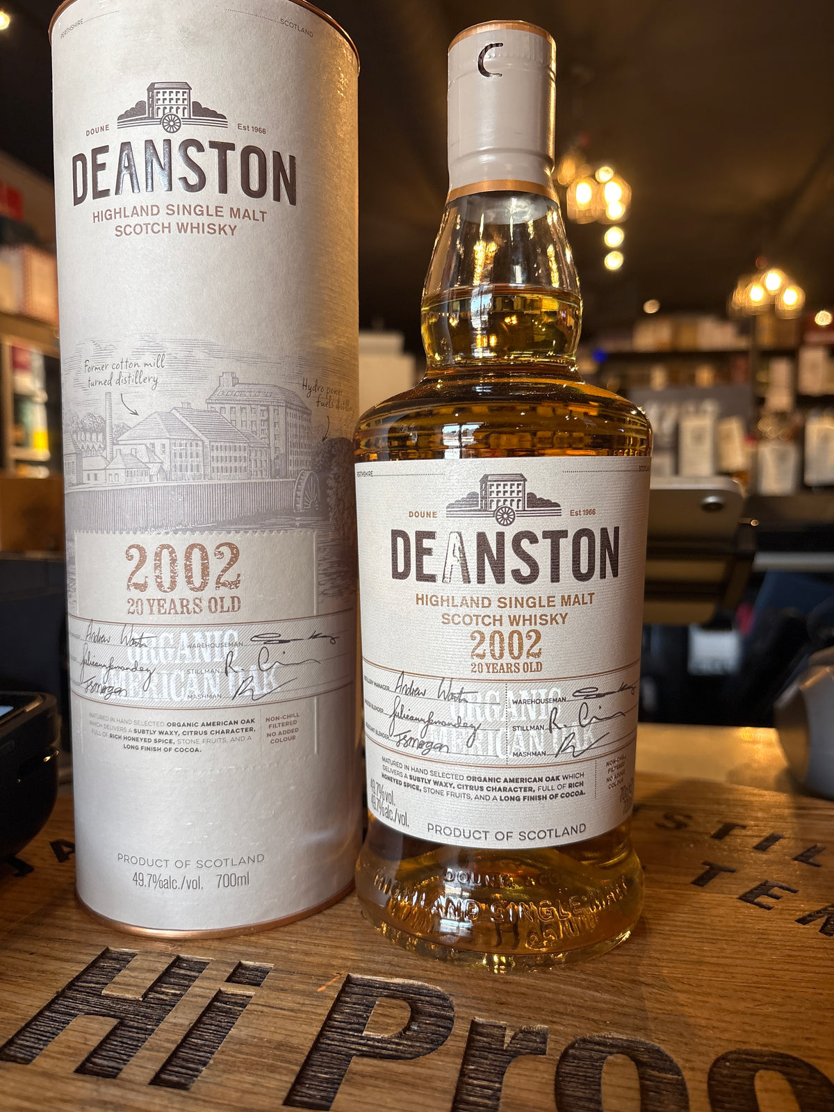 Deanston 20 Year Old Organic American Oak 99.4 Proof 700ml
