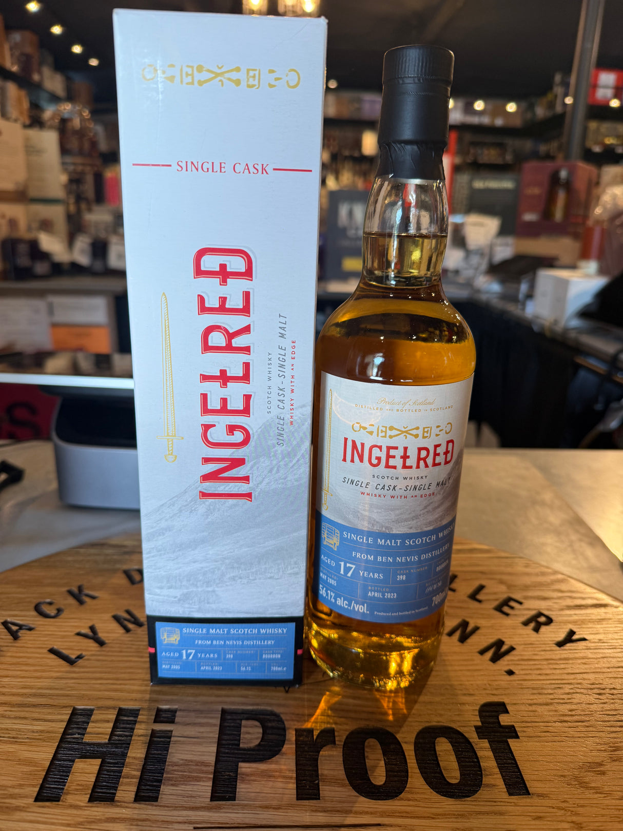 Ingelred Ben Nevis 2005 17 years old Ex-Bourbon Cask #398 700 ml 56.1% alc.