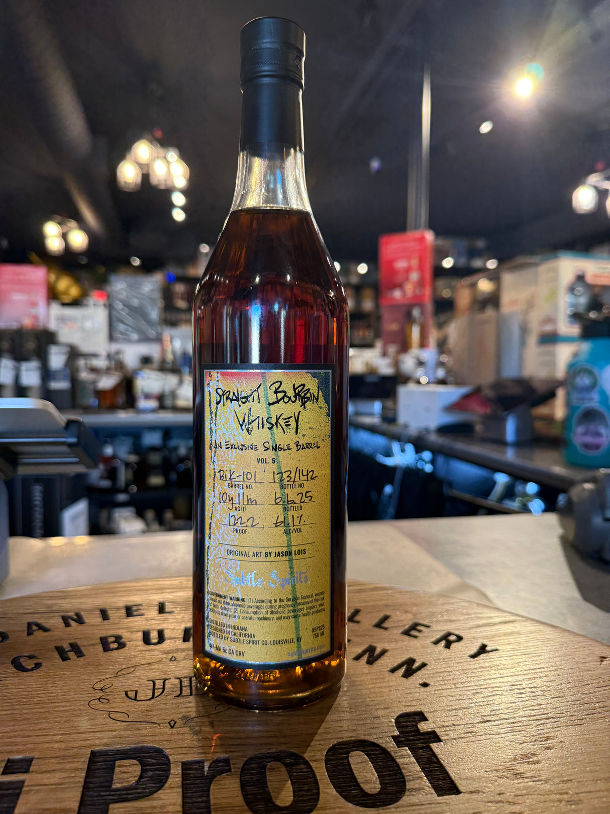 SUBTLE SPIRITS Vol 5 BIK-101 (60/36/4 MASHBILL) 122.2 PROOF 10 Years and 11 month