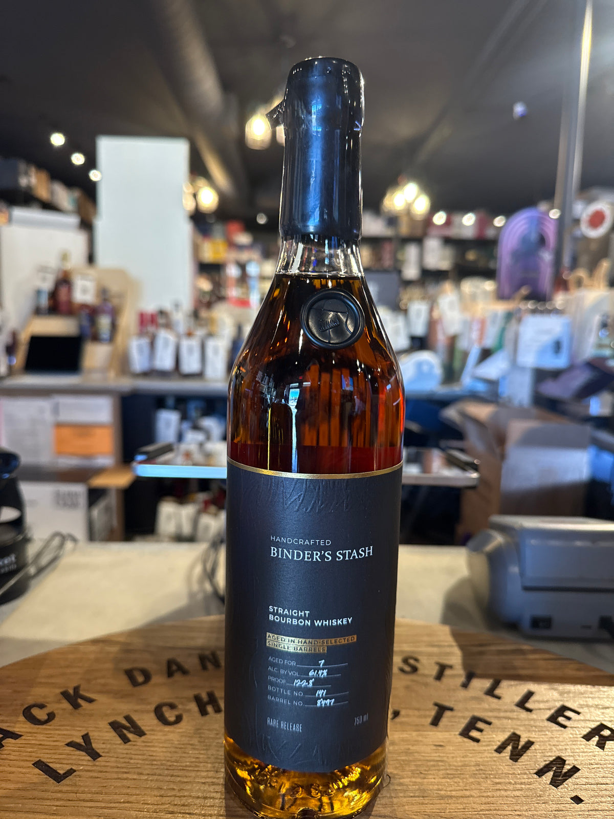 Binder's Stash 7 Year Old Single Barrel Bourbon #8497 122.8 proof Willett Bourbon 750ml
