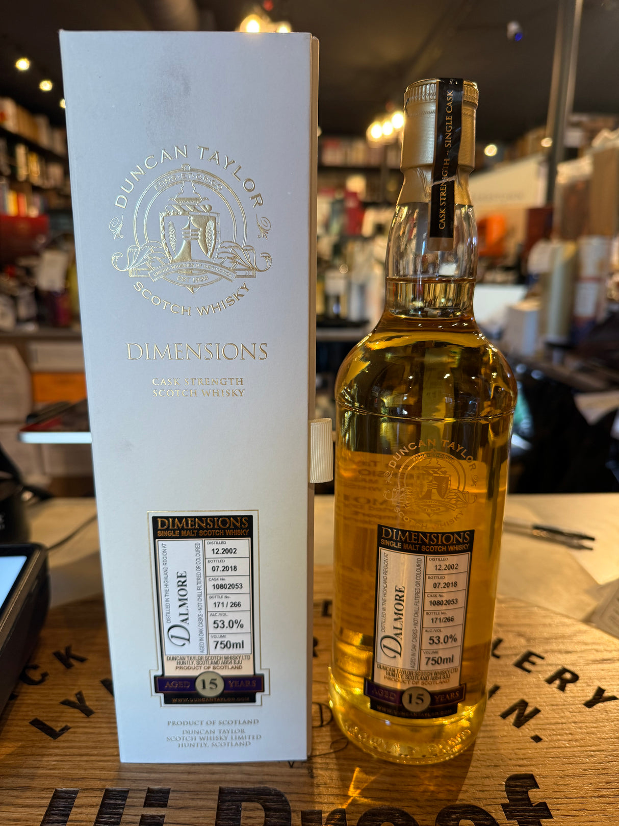 Dimensions Dalmore 2002 15years Cask#10802053 53% 750mL