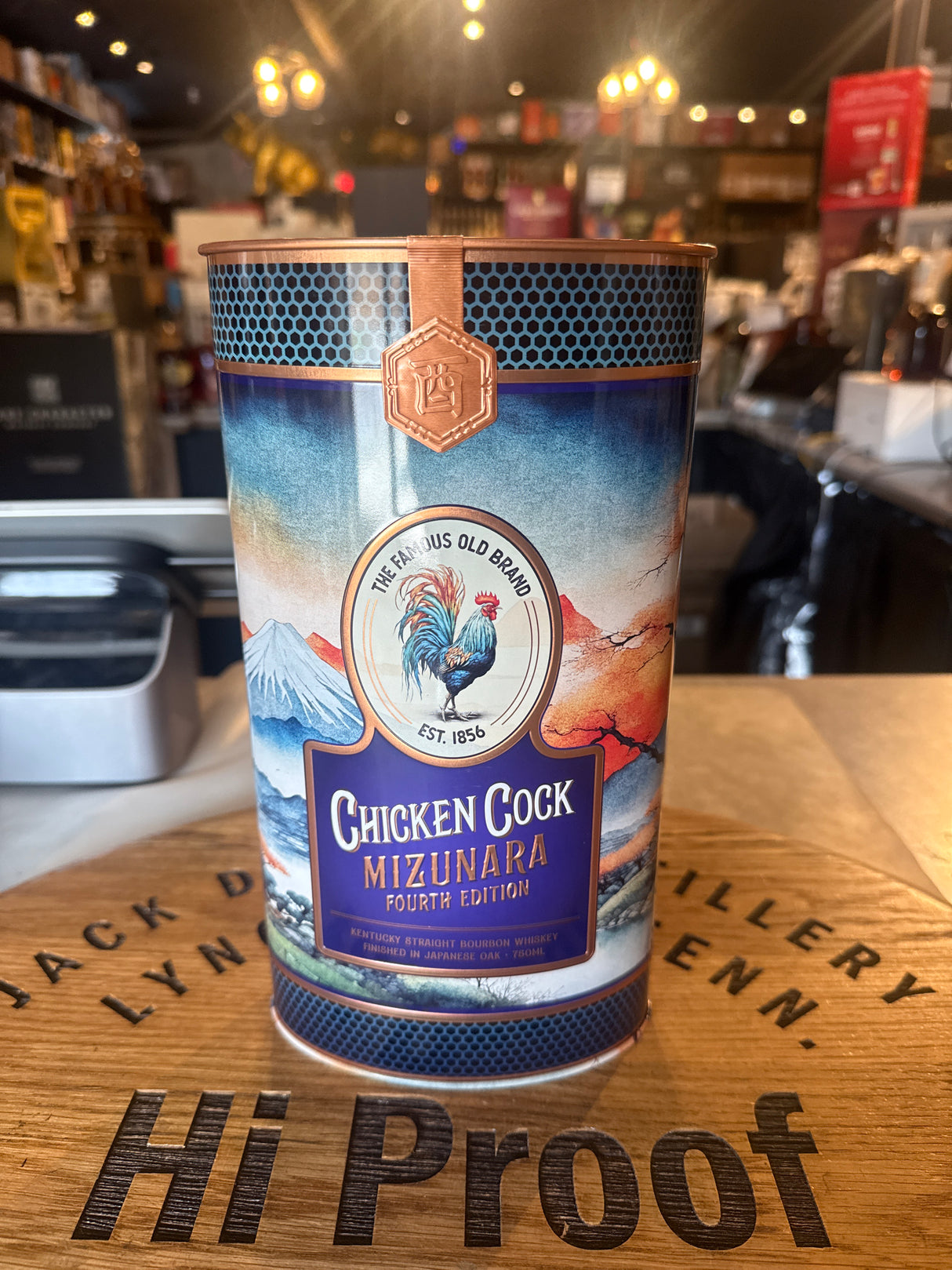 Chicken Cock Mizunara Japanese Oak Cask Finish Straight Bourbon Whiskey 750ml - Premium Aged Kentucky Bourbon