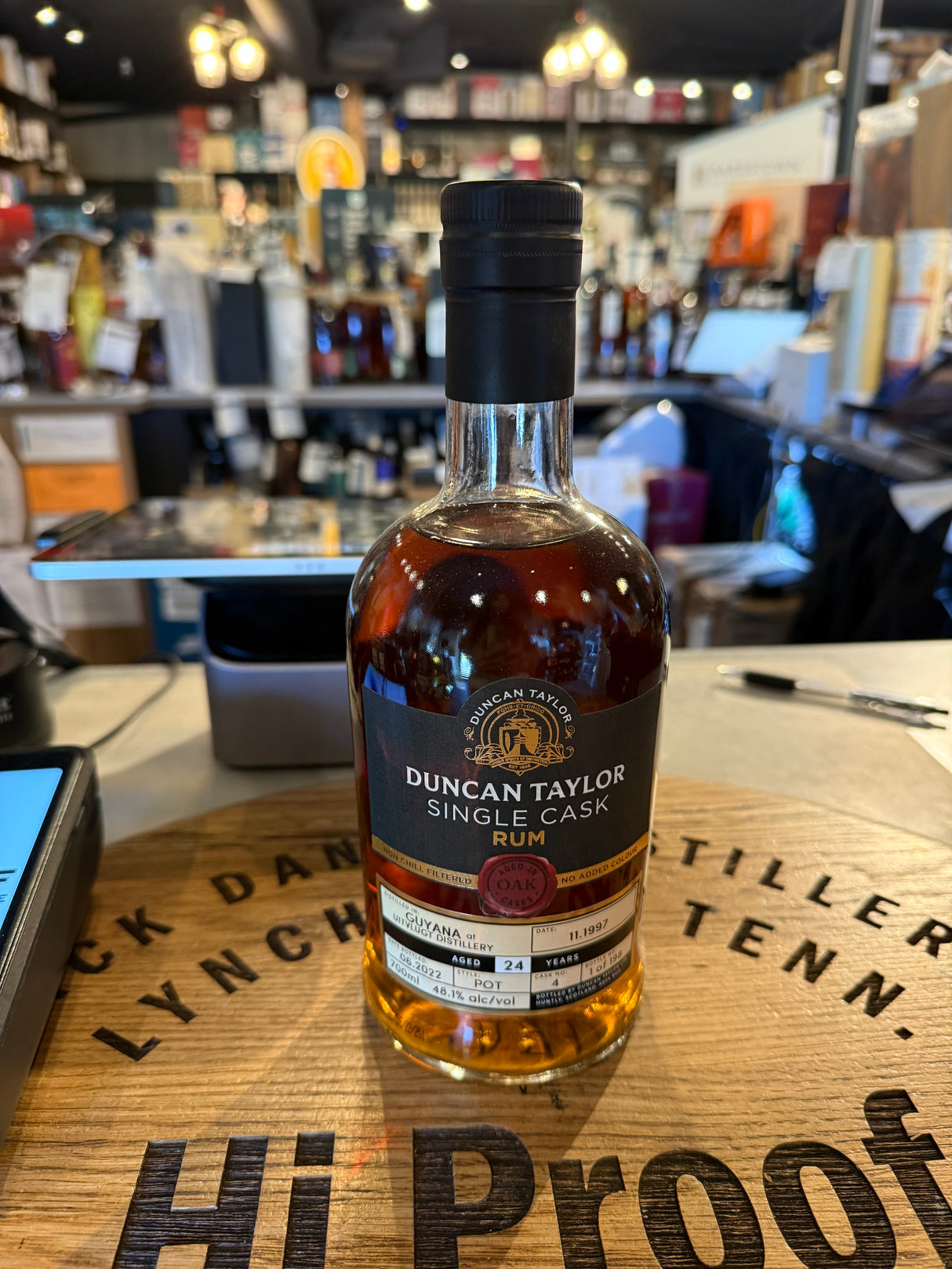 Duncan Taylor Rum Guyana Uitvlugt 1997 24years cask #4 48.1% Alc 750mL