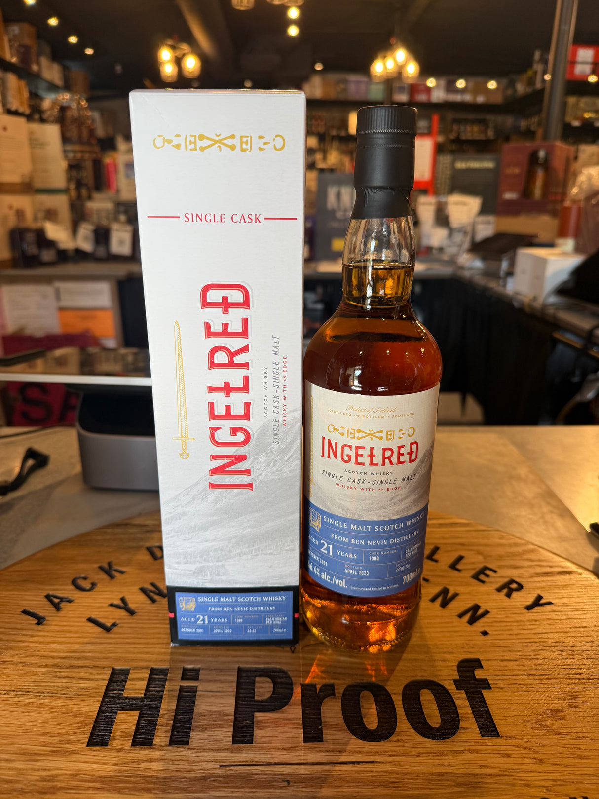 Ingelred Ben Nevis 2001 21 years old Red Wine Cask #1300 700 ml 46.4% alc.