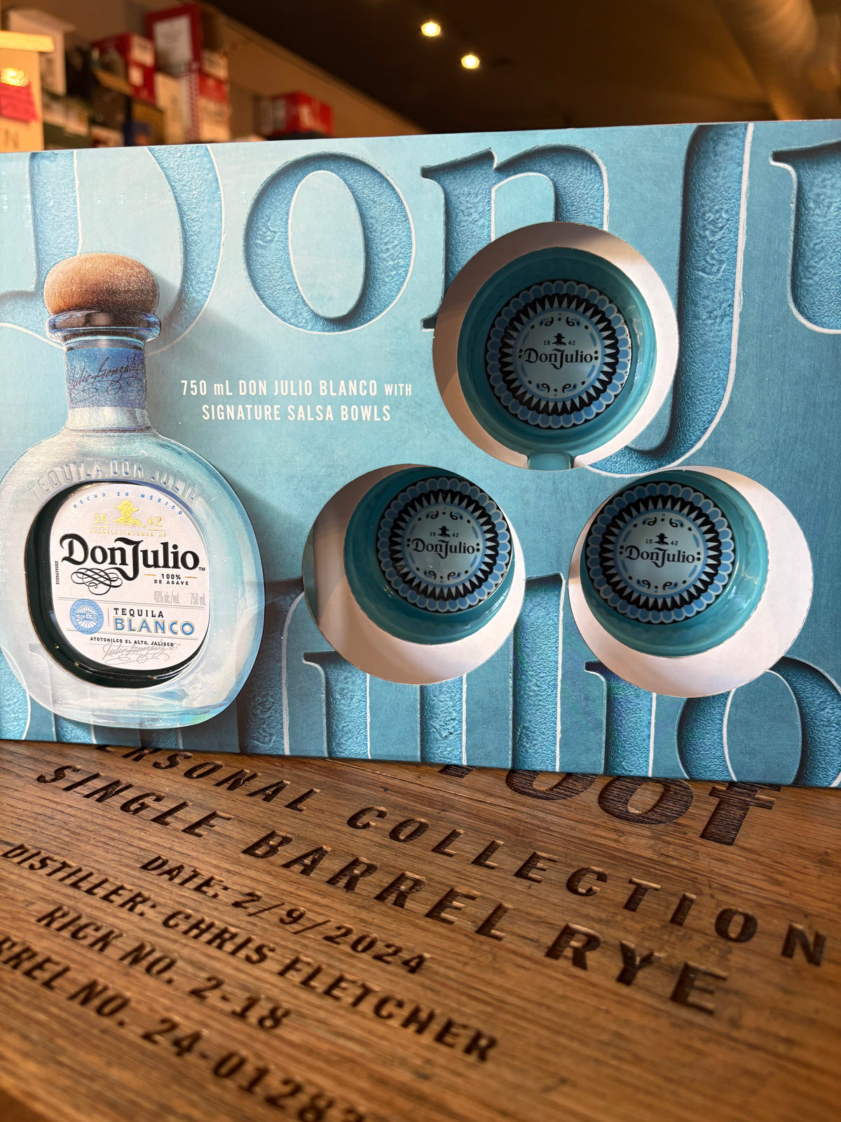 Don Julio Blanco Tequila 750ml with Salsa Bowls Gift Pack