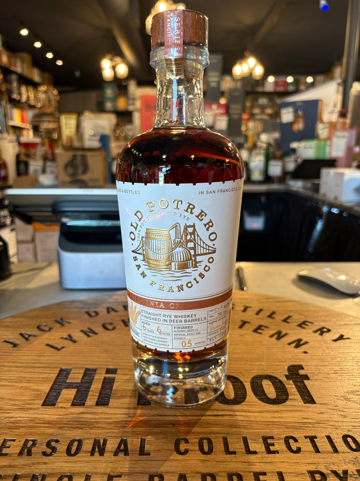 OLD POTRERO CALIFORNIA CELLAR SERIES #04 ALMANAC BEER FINISH 115 Proof 700mL