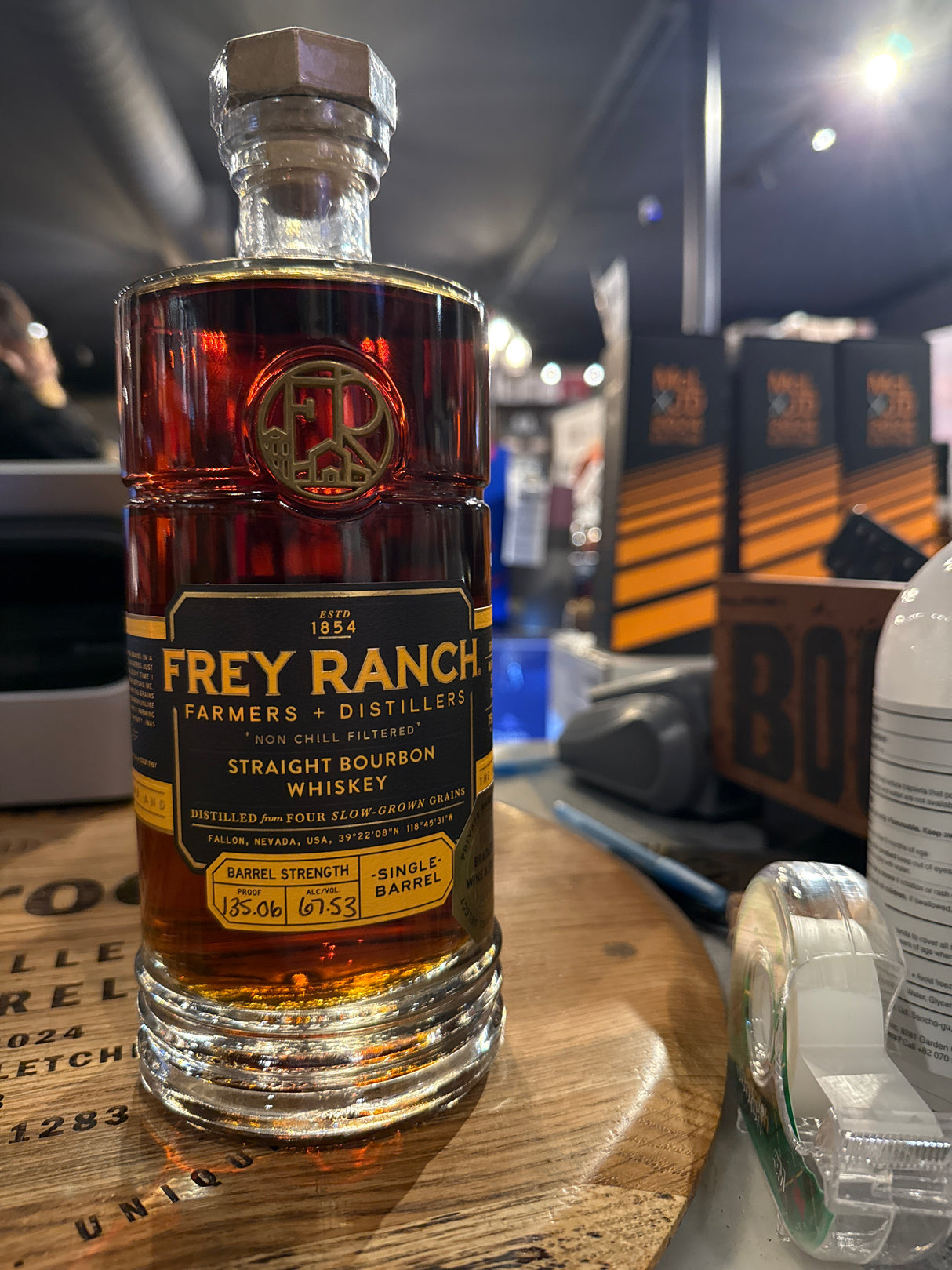 Frey Ranch Single Barrel private Pick 135.06 Proof Straight Bourbon Whiskey 750ml