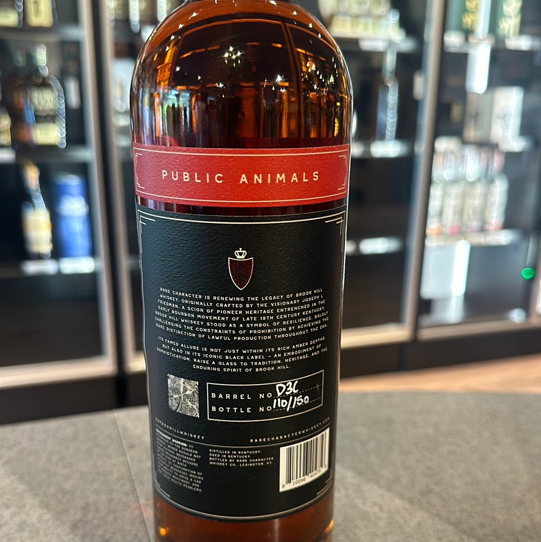 Brook Hill 10 Year Straight Whiskey Strength by Rare Character (126.47 Proof)