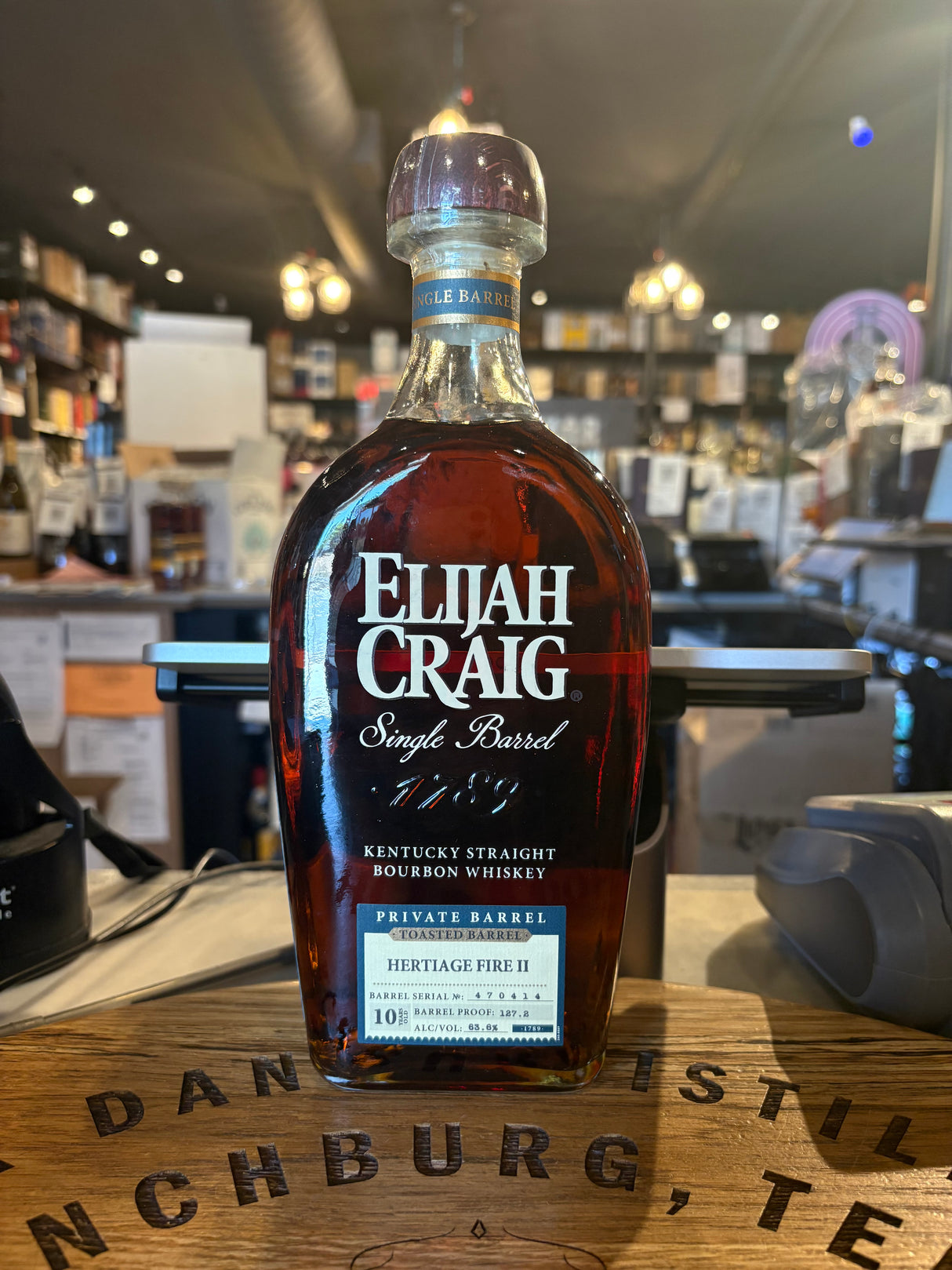 Elijah Craig Toasted Bourbon 127.2 Proof 10 Years Hi Proof Store Pick "Heritage Fire II" 750ml