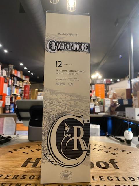 CRAGGANMORE SINGLE MALT 12 YEAR 80 PROOF 750mL