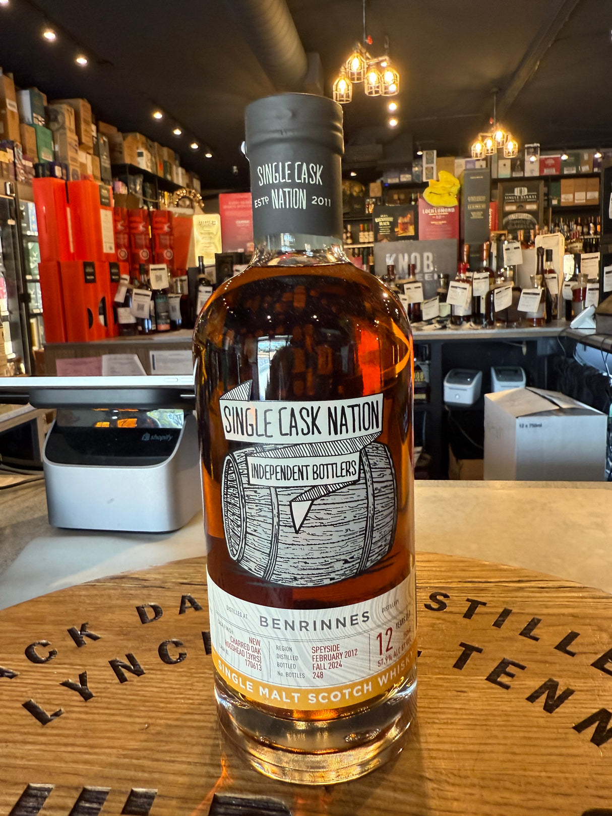The Single Cask Nation Benrinnes 2012 12 Year Cask#170613 57.9% Alc 750mL