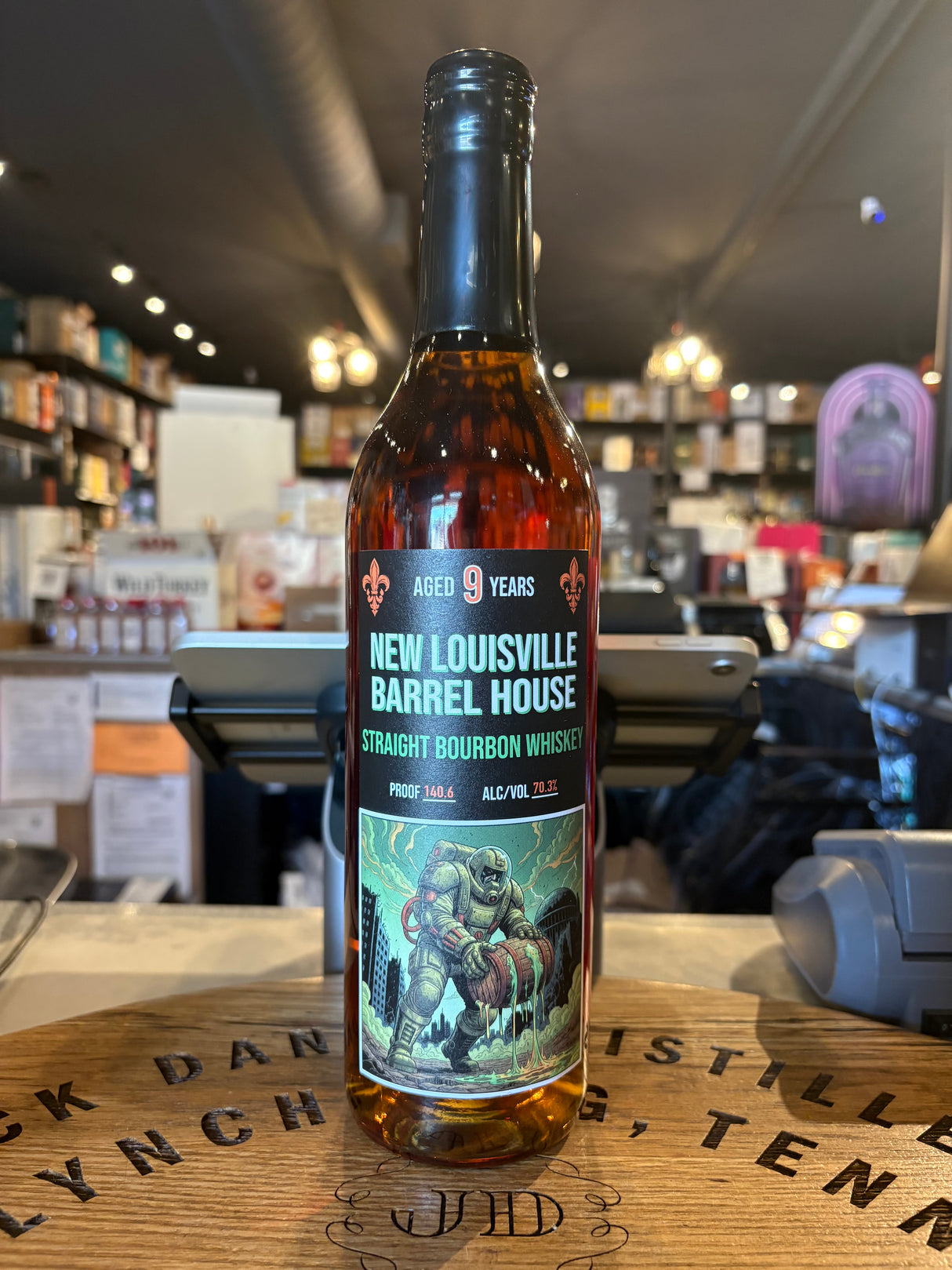 New Louisville 9 Years Bourbon B1367 Hazmat Hero 140.6 Proof 750ml