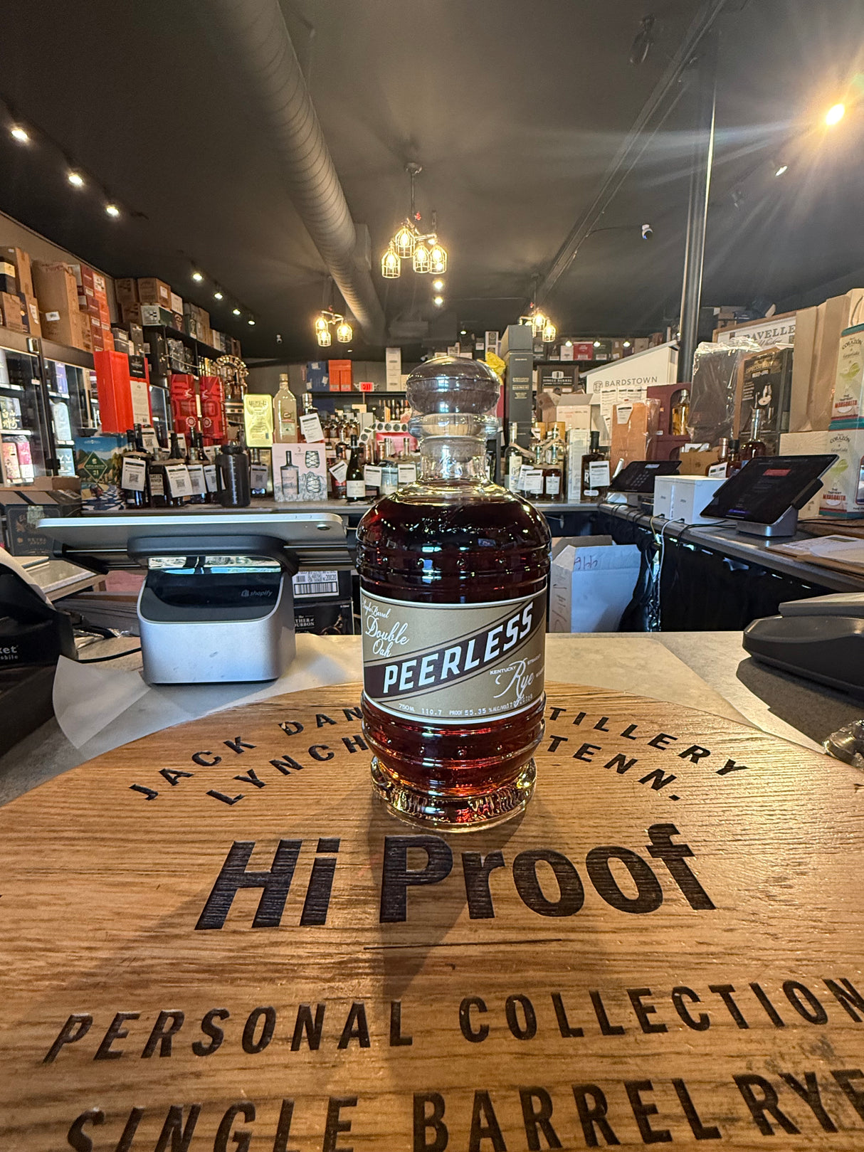 Peerless Single Barrel Double Oak Rye Hi Proof Store Pick 110.7 Proof 750mL (8 YEARS)
