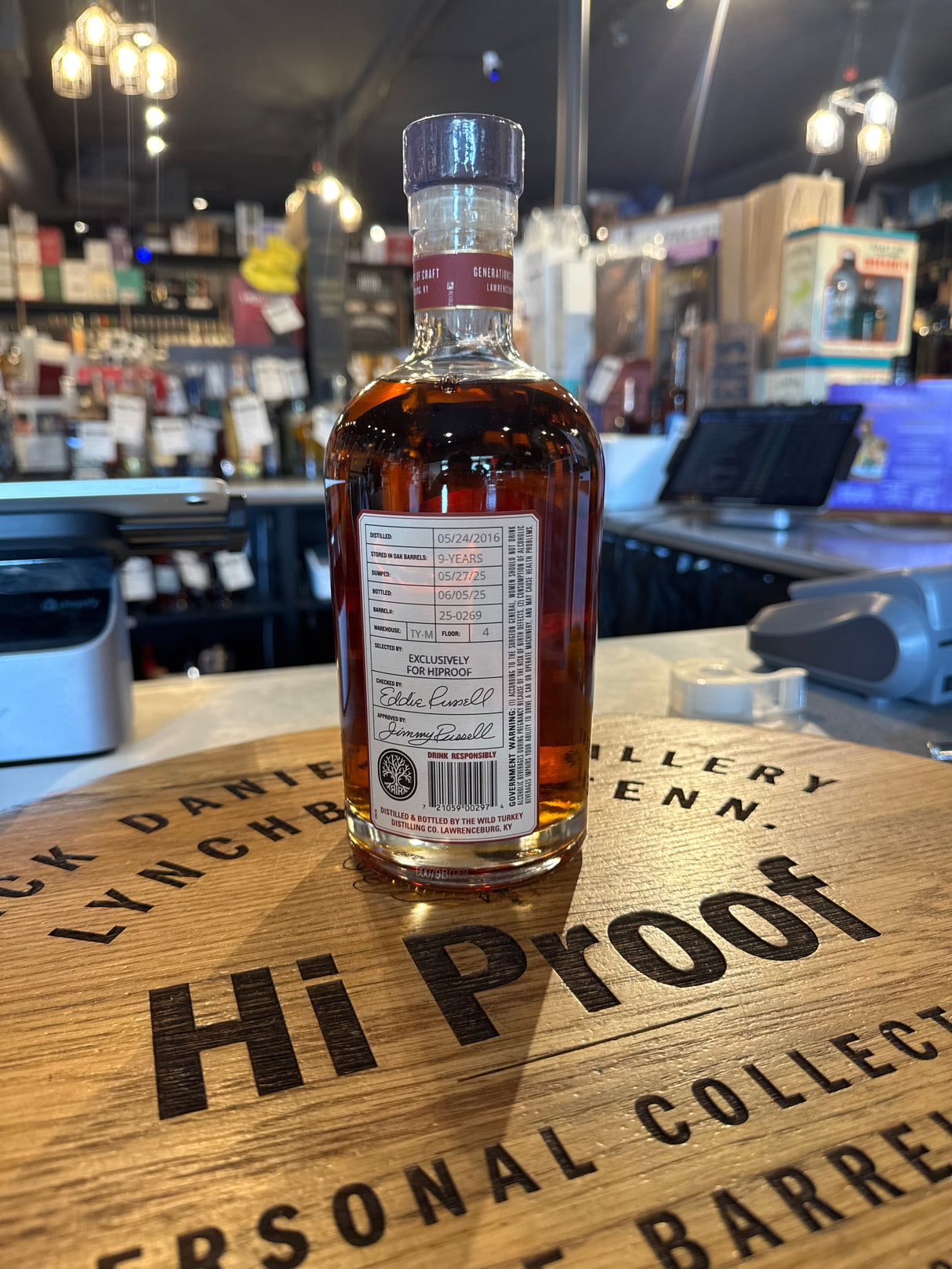 Russell's Reserve single barrel Hi proof pick TY-M 9 years 750ml
