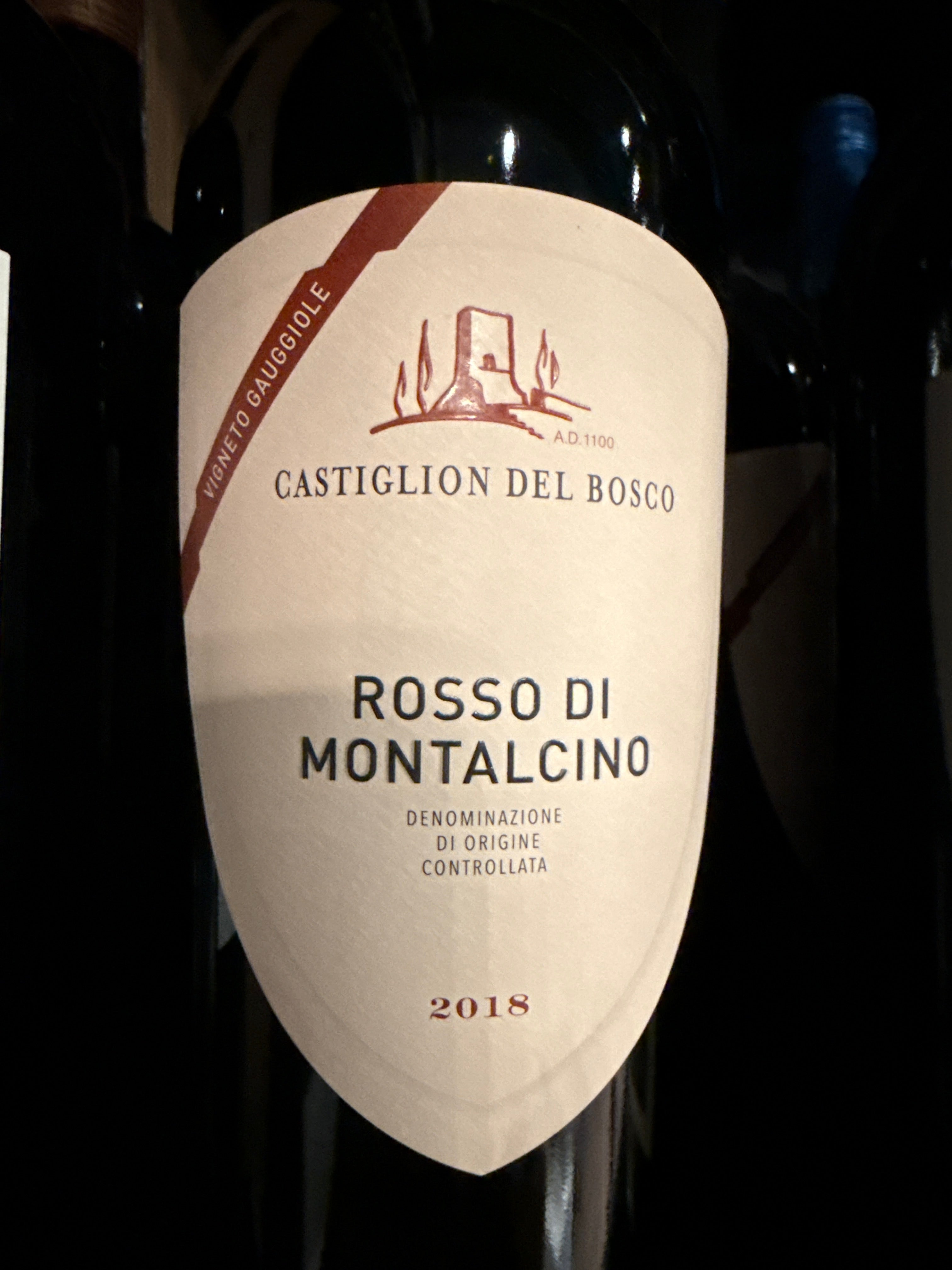 2018 Castiglion del Bosco Gauggiole Rosso di Montalcino – Hi Proof