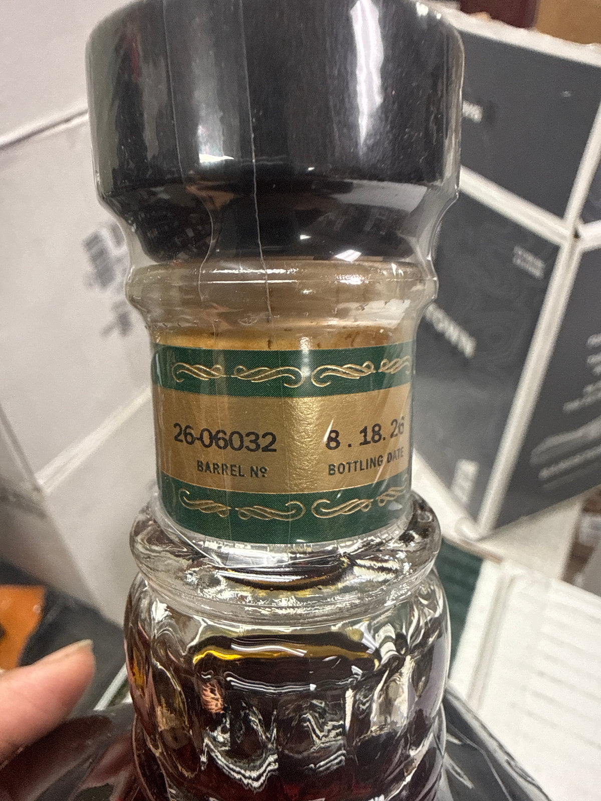 Jack Daniels Barrel Proof Single Barrel Cask Strength Tennessee Straight Rye Whiskey 750 ml warehouse 1-10 , 134 proof