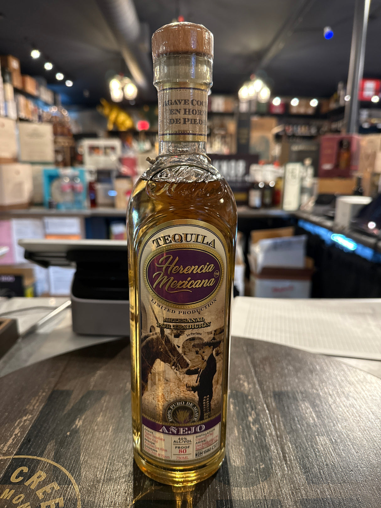 HERENCIA 100% Agave Anejo Tequila 750ml