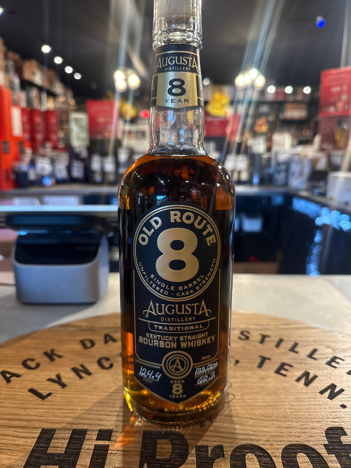 Old Route 8 Year Single Barrel Hi Proof Pick 124.4 Proof 750mL