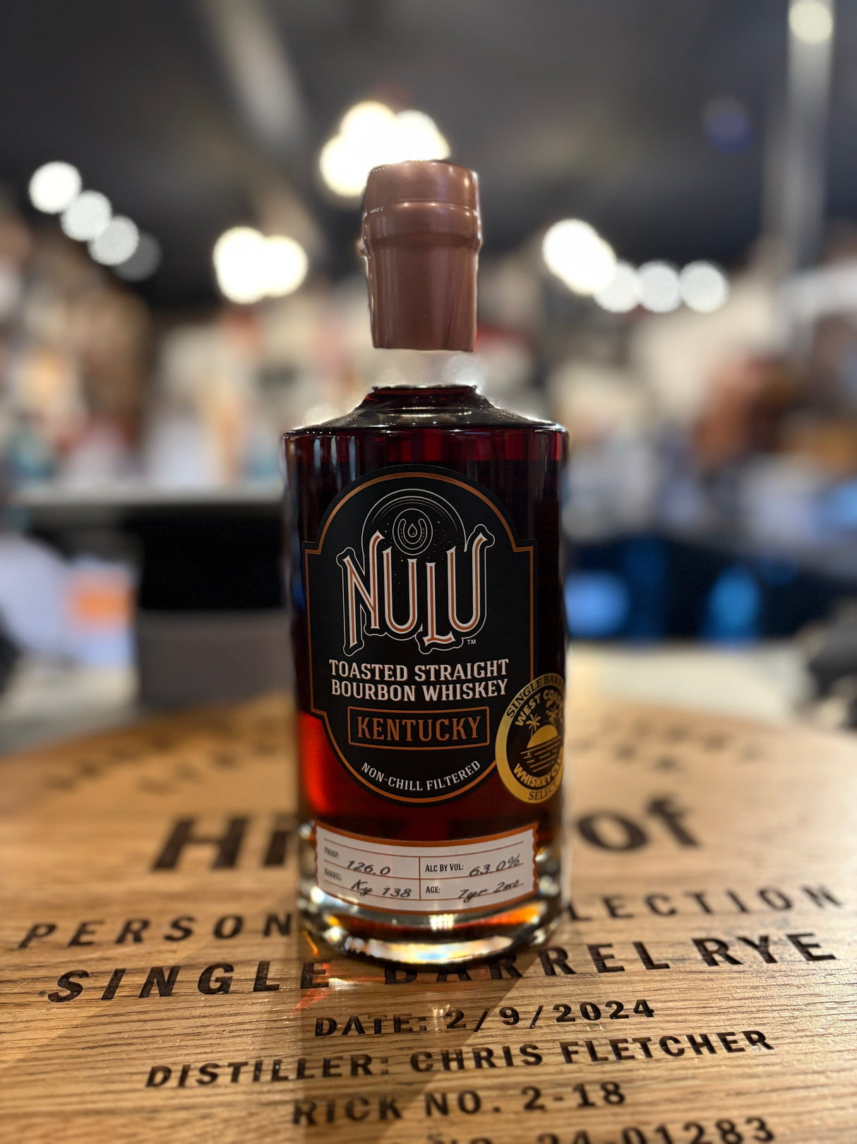 Nulu Toasted Straight Bourbon Whisky 126 Proof WCWC Pick 750ml
