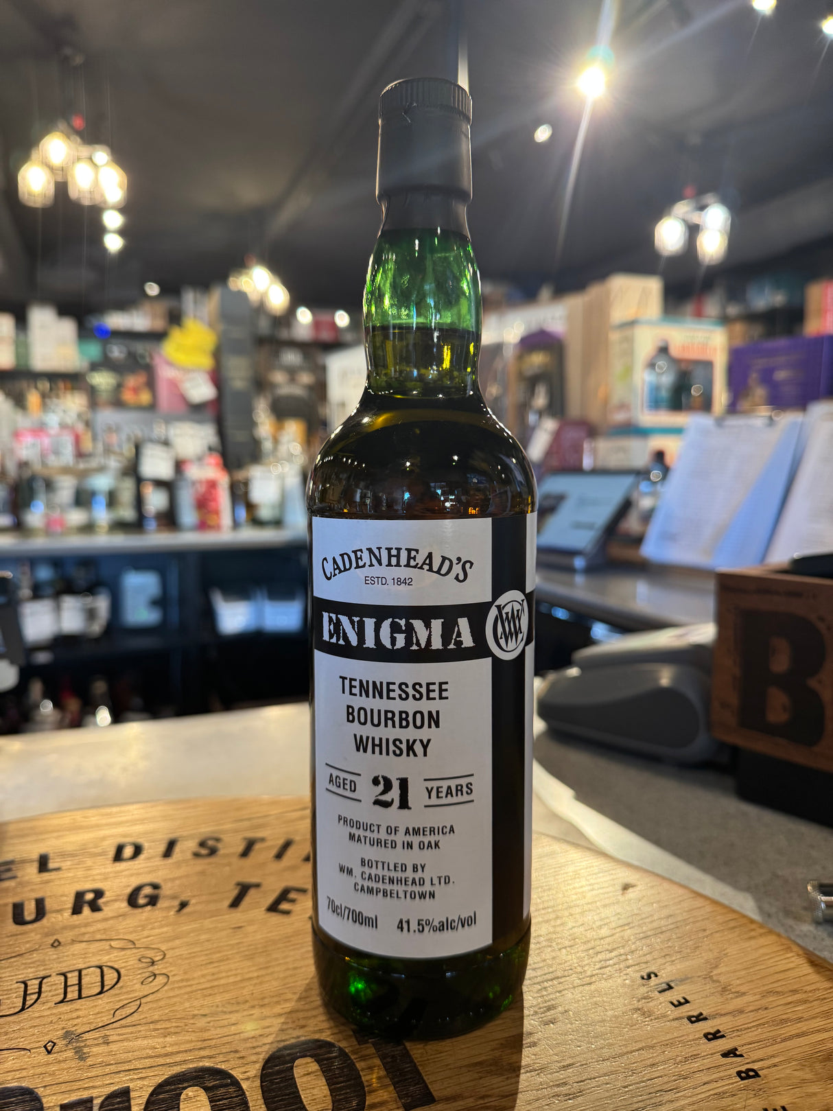 Cadenhead's Enigma 2003 Tennessee Bourbon 21 Year Single Malt Whisky 700mL