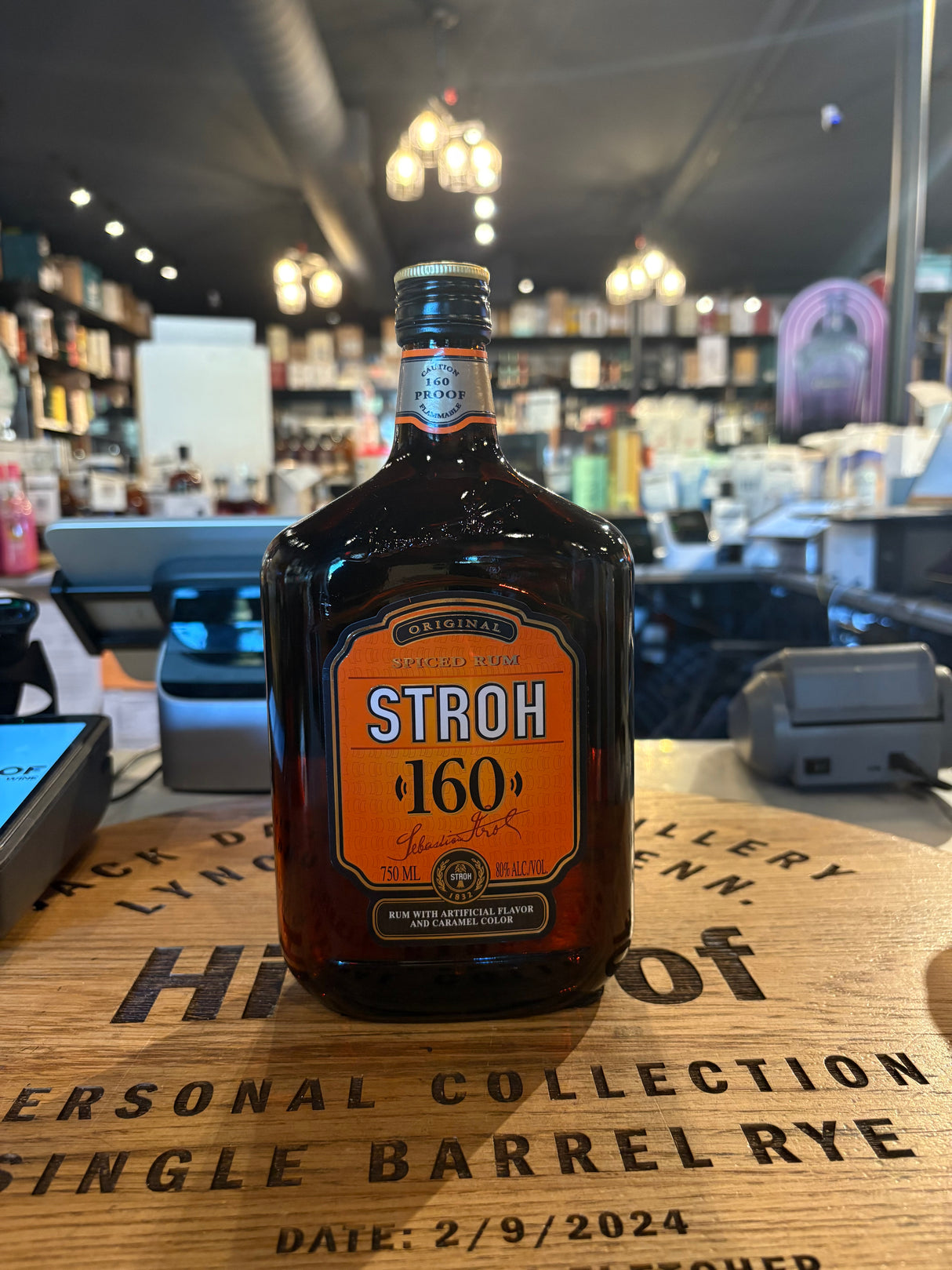 Stroh Spiced Rum 80 Original 160 proof 750mL