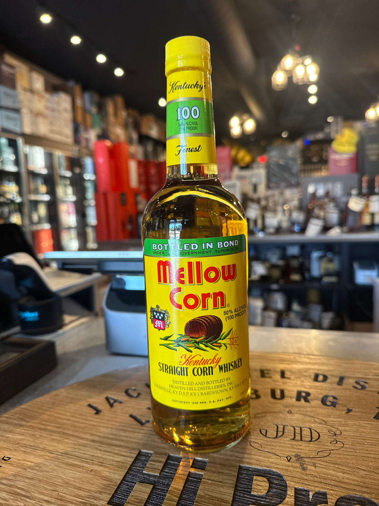Mellow Corn 100 Proof Bottled in Bond Kentucky Straight Corn Whiskey Bottle 750 ml