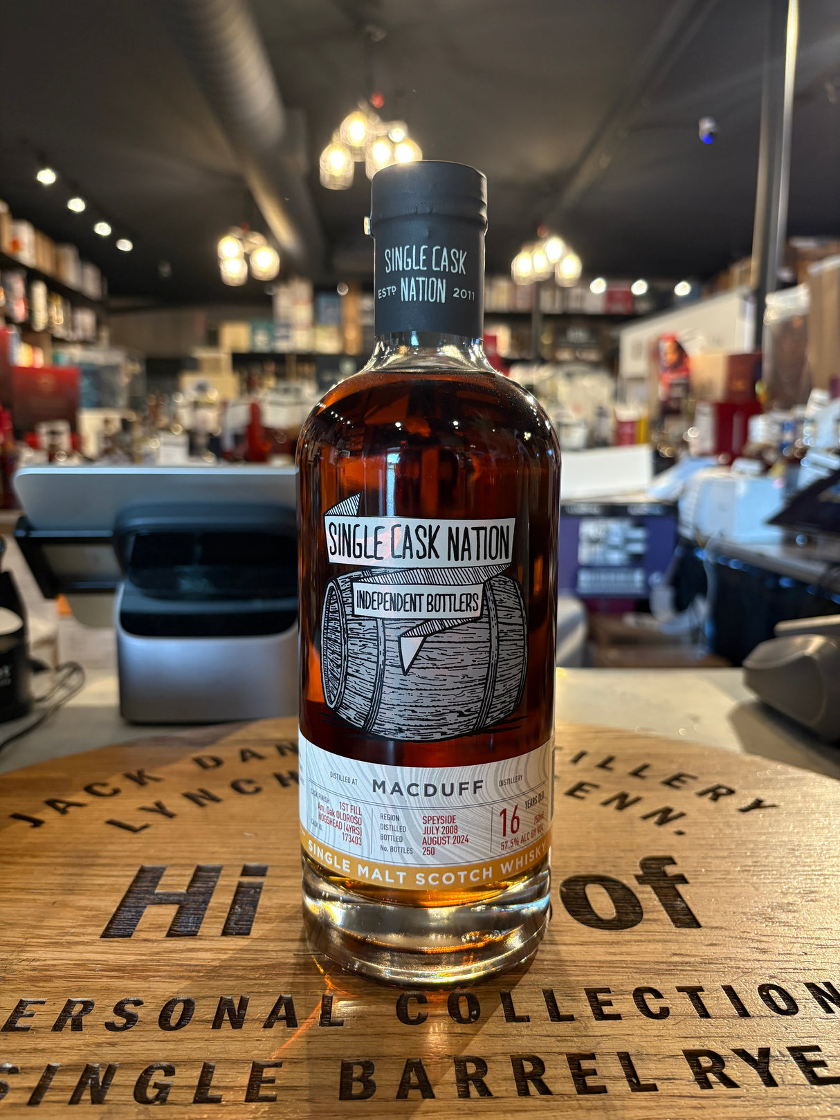 The Single Cask Nation 2008 Macduff 16 Years Cask# 173403 57.5 % Alc Single Malt Scotch Whisky 750mL