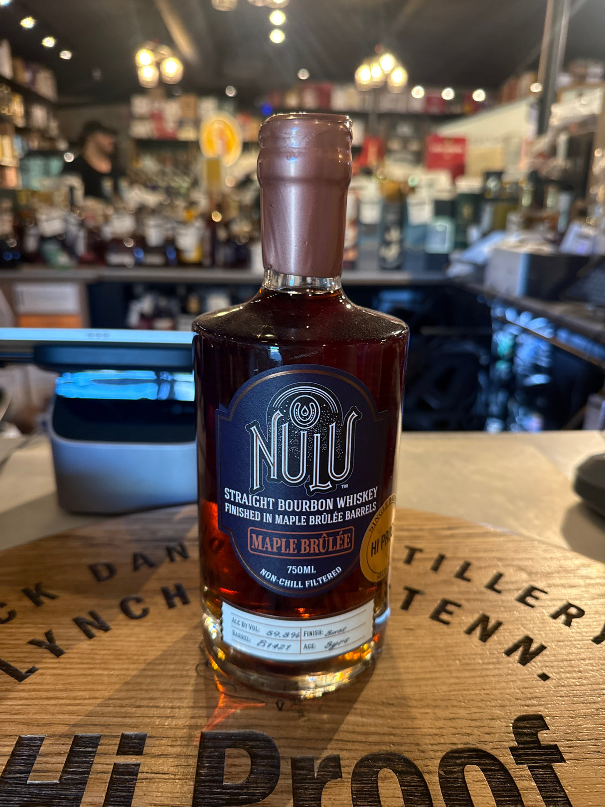 NULU MAPLE BRULEE SINGLE BARREL #B1421 HIPROOF PICK 750ML