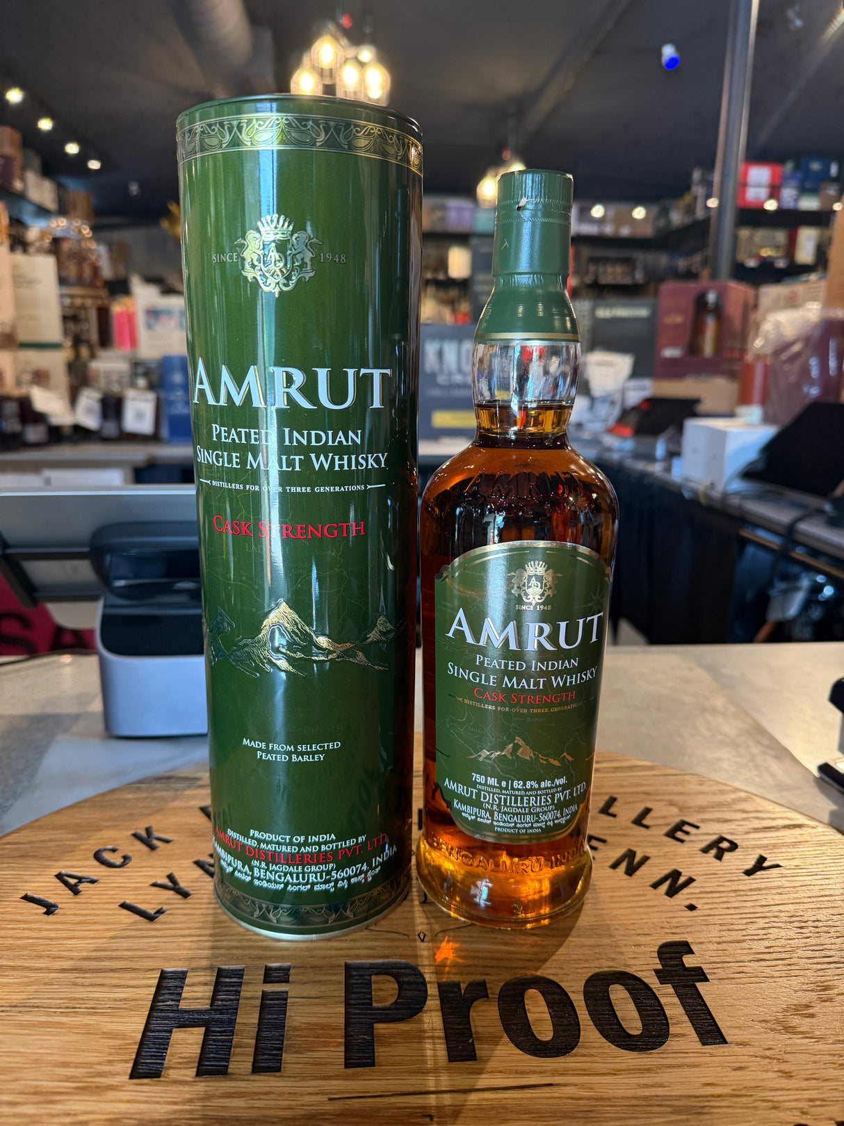 Amrut Single Malt Peated Cask Strength India Single Malt Whisky 750 ml