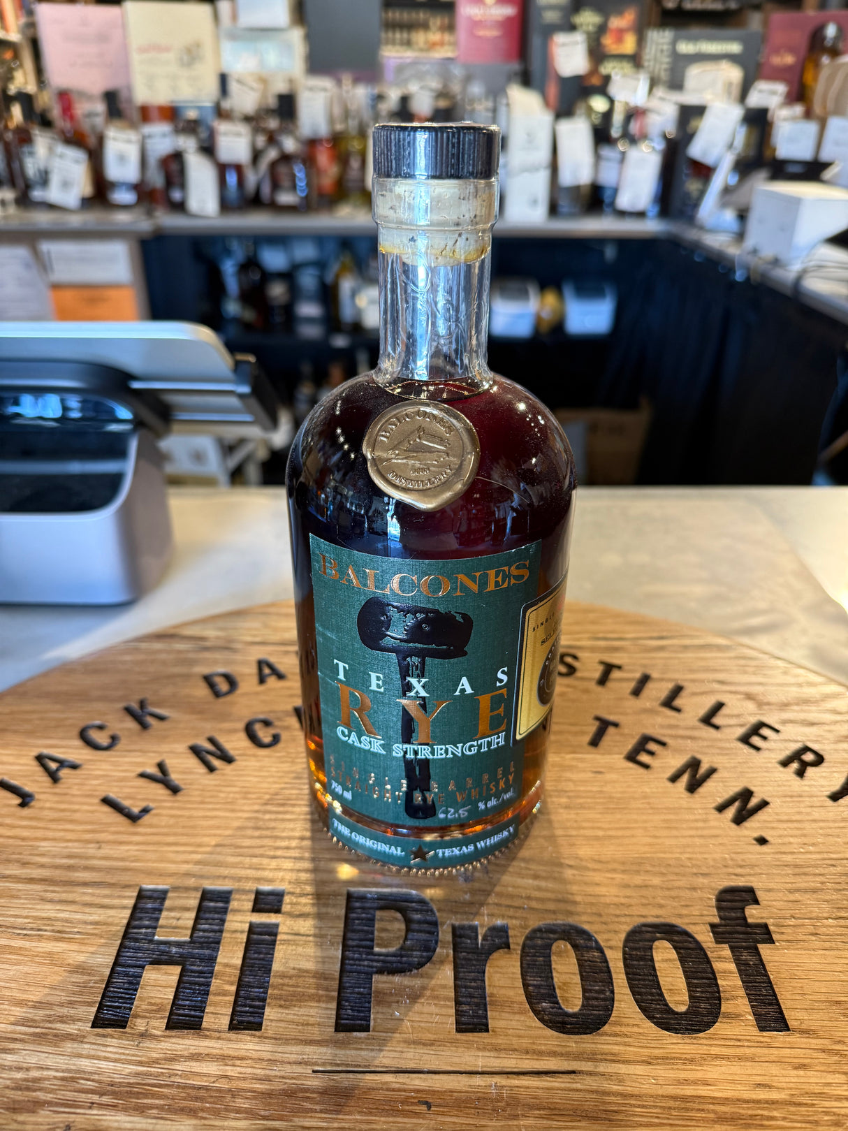 Balcones Rye Cask Strength Whiskey 62.5% ABV - Premium Texas Straight Rye Whisky 750ml