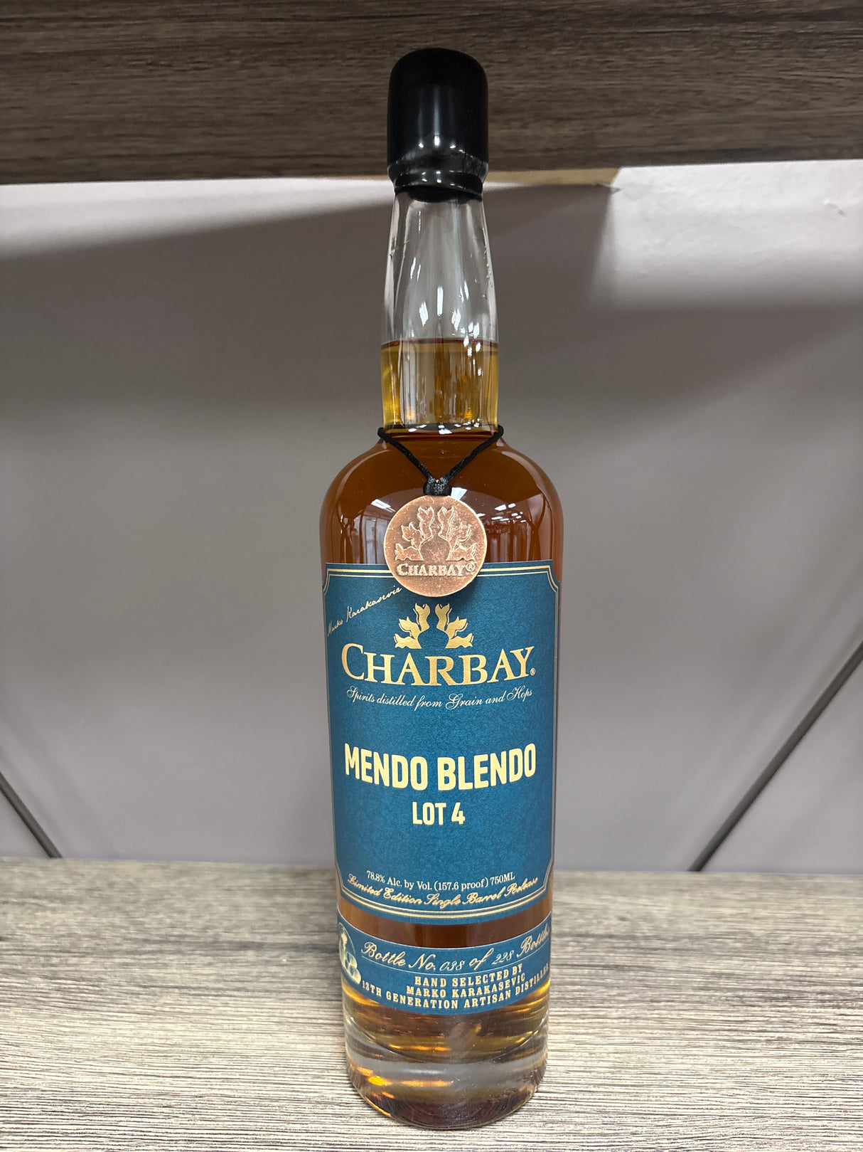 2018 Charbay Mendo Blendo lot 4 157.6 proof Hi Proof Store Pick 750ml
