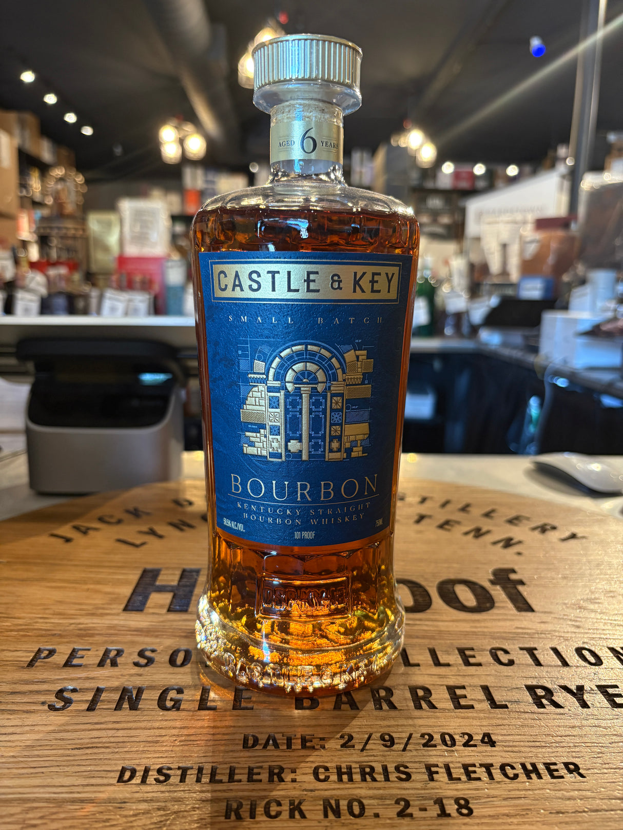 Castle & Key Straight Bourbon Small Batch Whisky 750mL