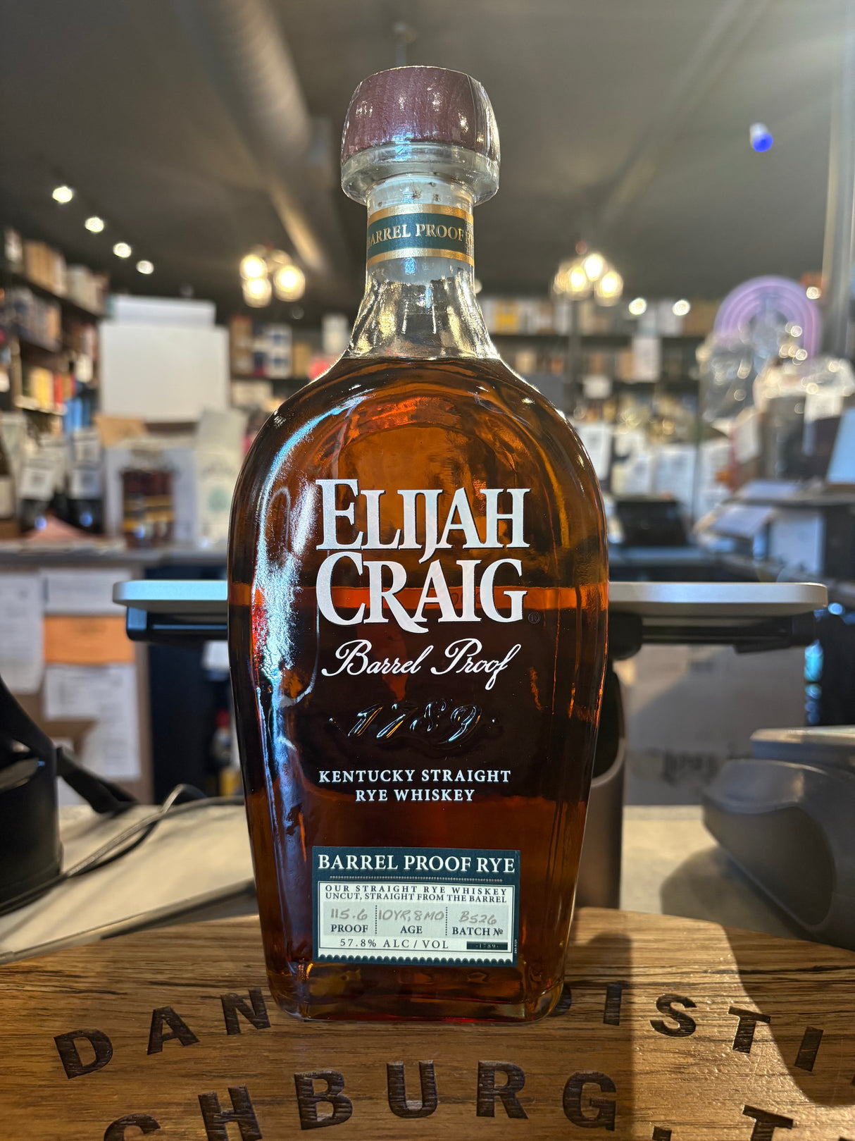 Elijah Craig Barrel Proof Rye Batch B526 115.6 Proof 750ml