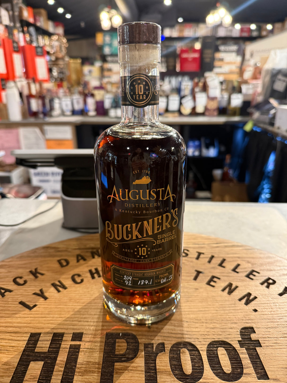 Buckner's 10 Year Single Barrel Hi Proof Pick #209 137.1 Proof Hi Proof Pick 750 mL 7528