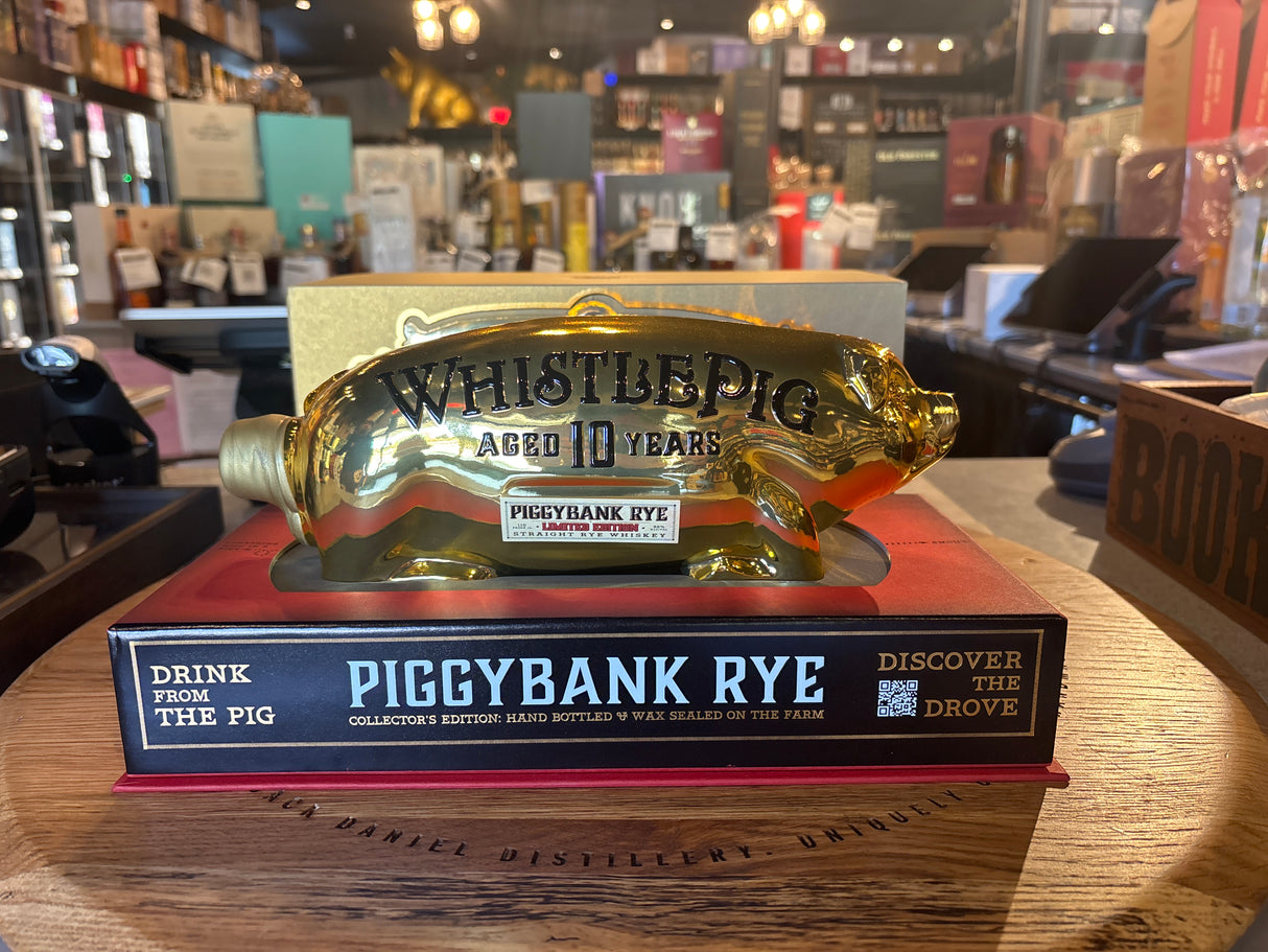WhistlePig Limited Edition 10 Years Aged Piggybank Rye Gold Edition 1L