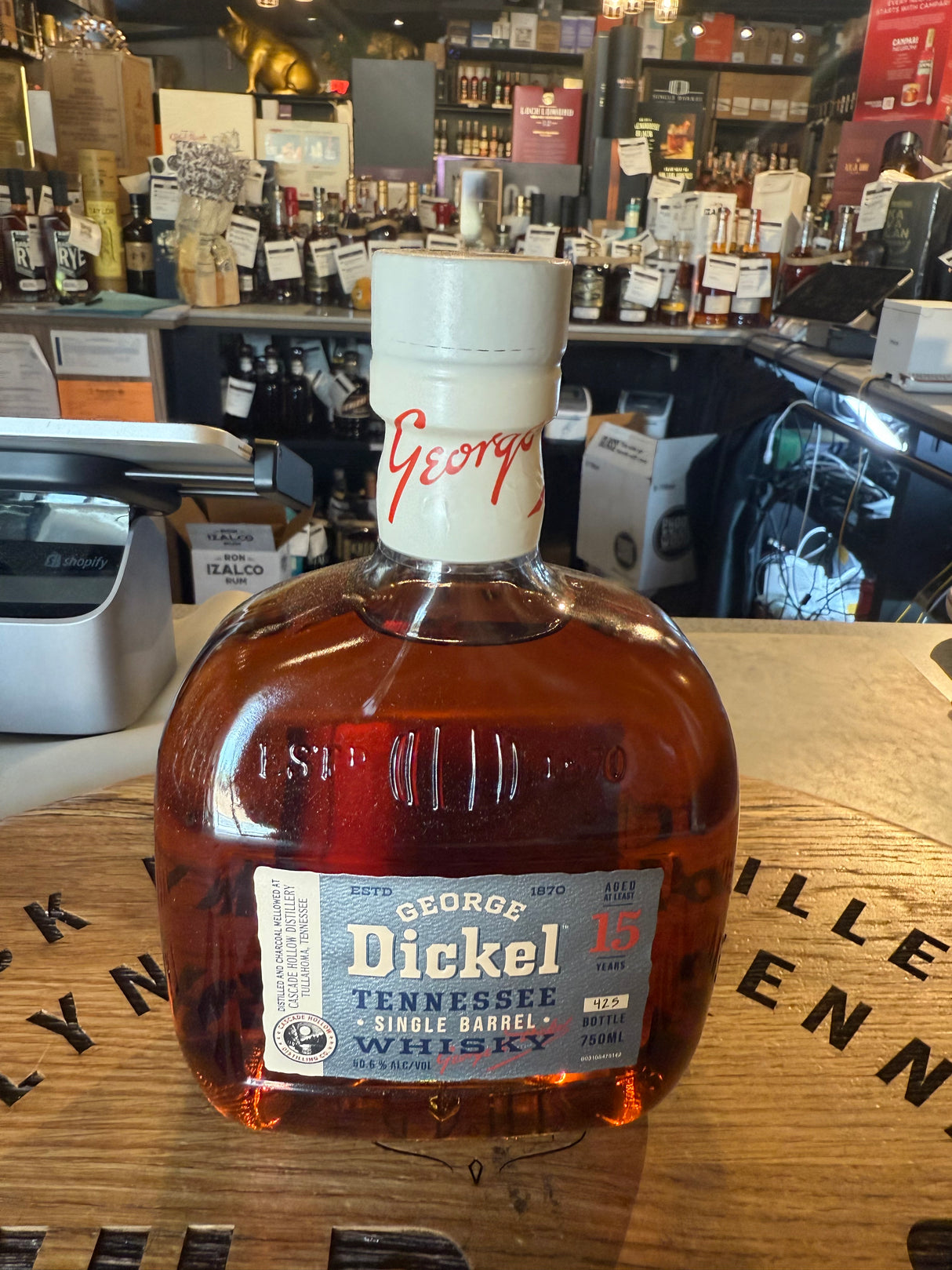 GEORGE DICKEL 15YEAR SINGLE BARREL 101.2 Proof TENNESSEE WHISKY 750ML (19 Years Old) HI PROOF STORE PICK