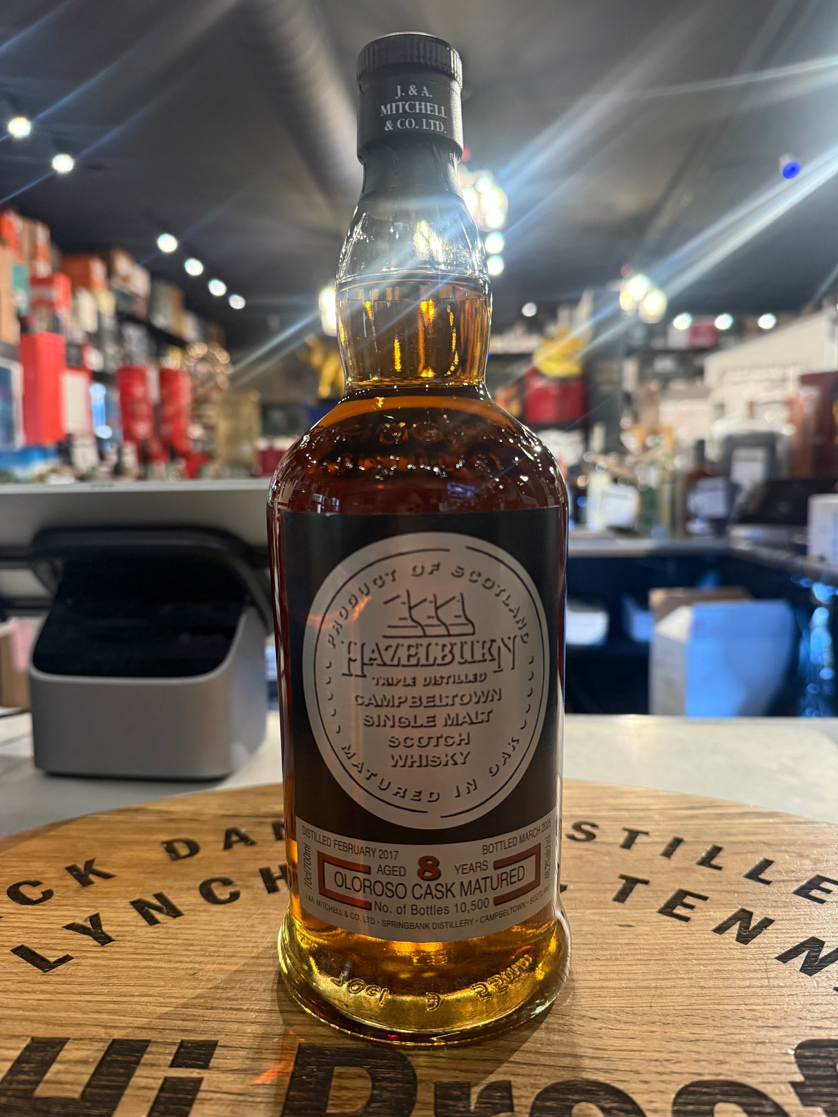 Hazelburn 8 Year Old Oloroso Sherry Cask Matured Single Malt Scotch Whisky (96.4 proof, 700 mL)