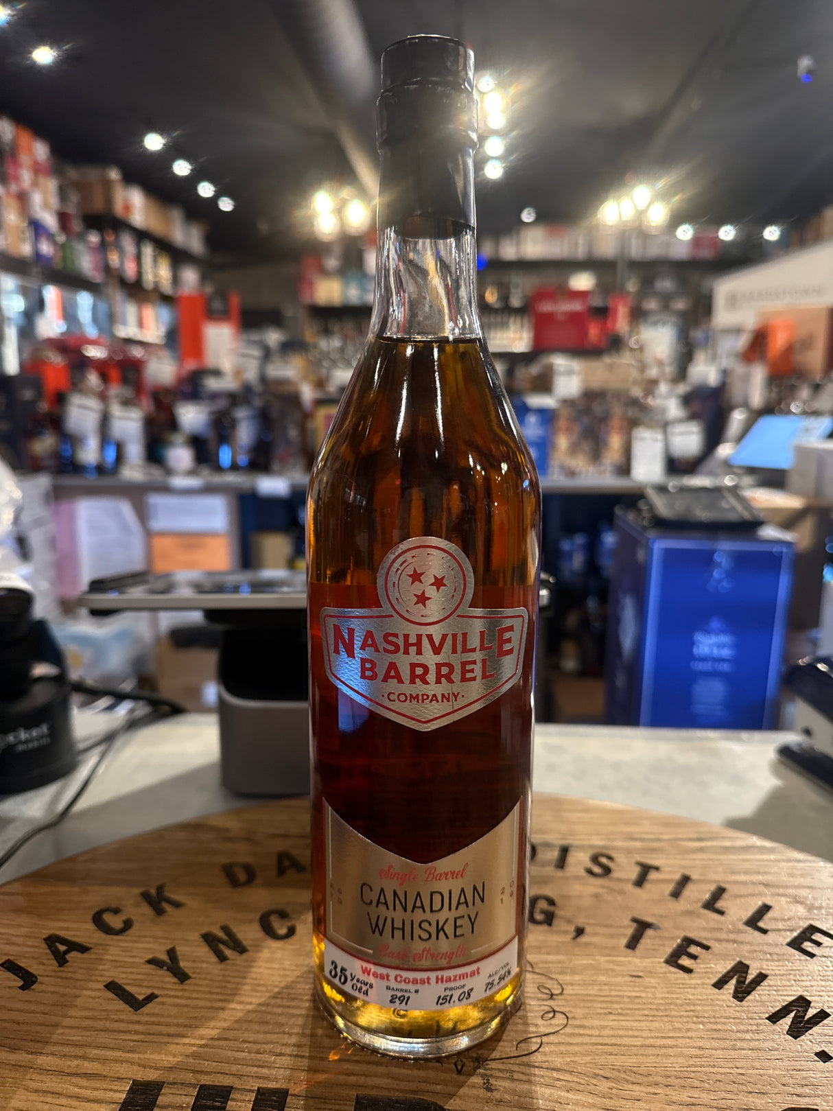 Nashville Barrel Company 35 Year Single Barrel Canadian Whiskey HAZMAT 151.08 Proof 750mL