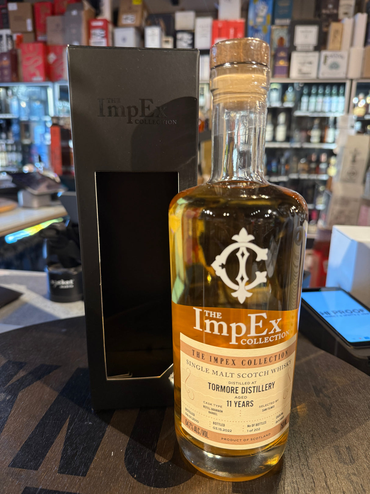 The ImpEx Collection Tormore Distillery 2010 11 Year Old 64.7% Alc Single Malt Whisky 750ml