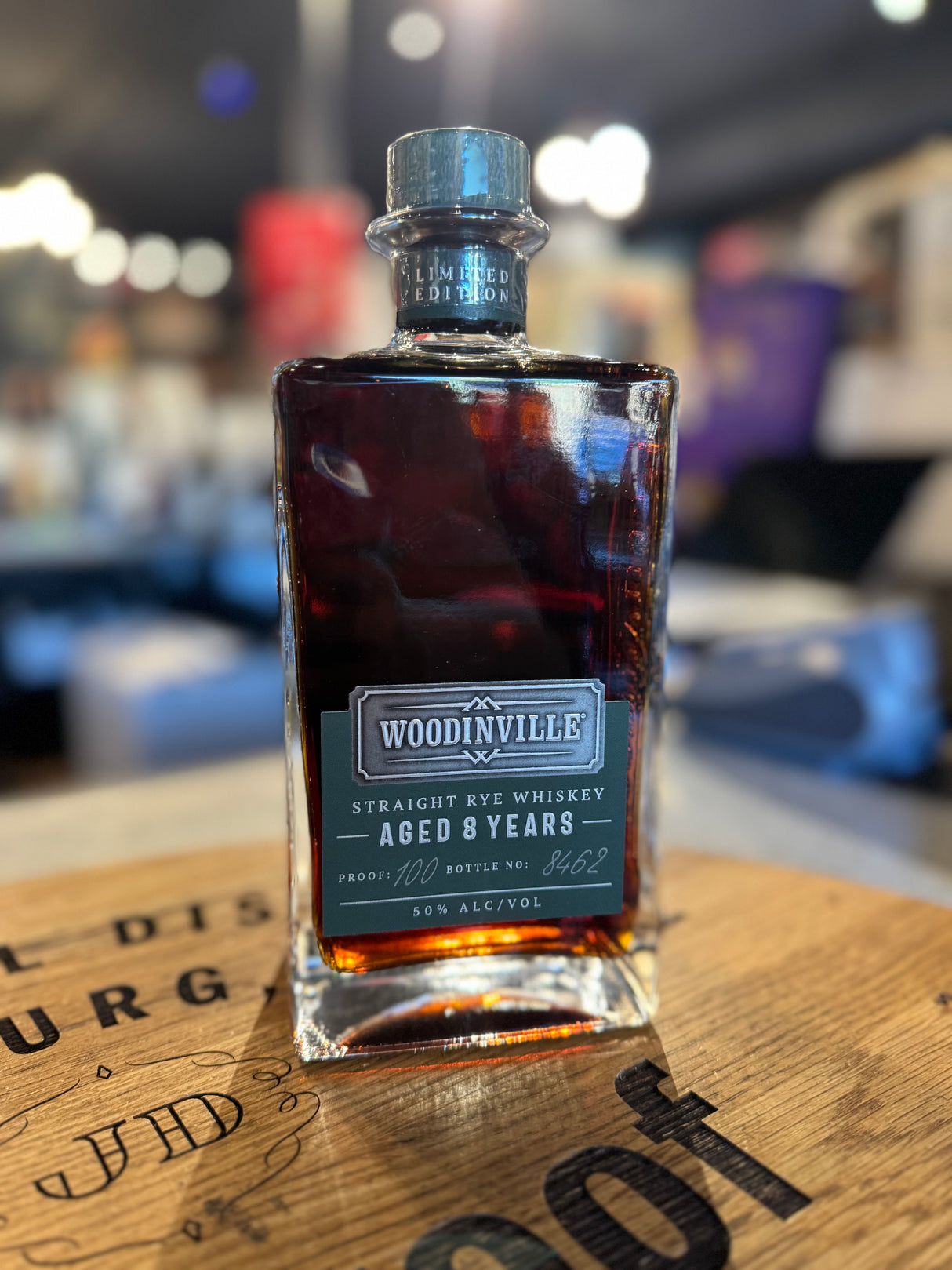 Woodinville Whiskey Straight 100% Rye, Aged 8 Years 750mL