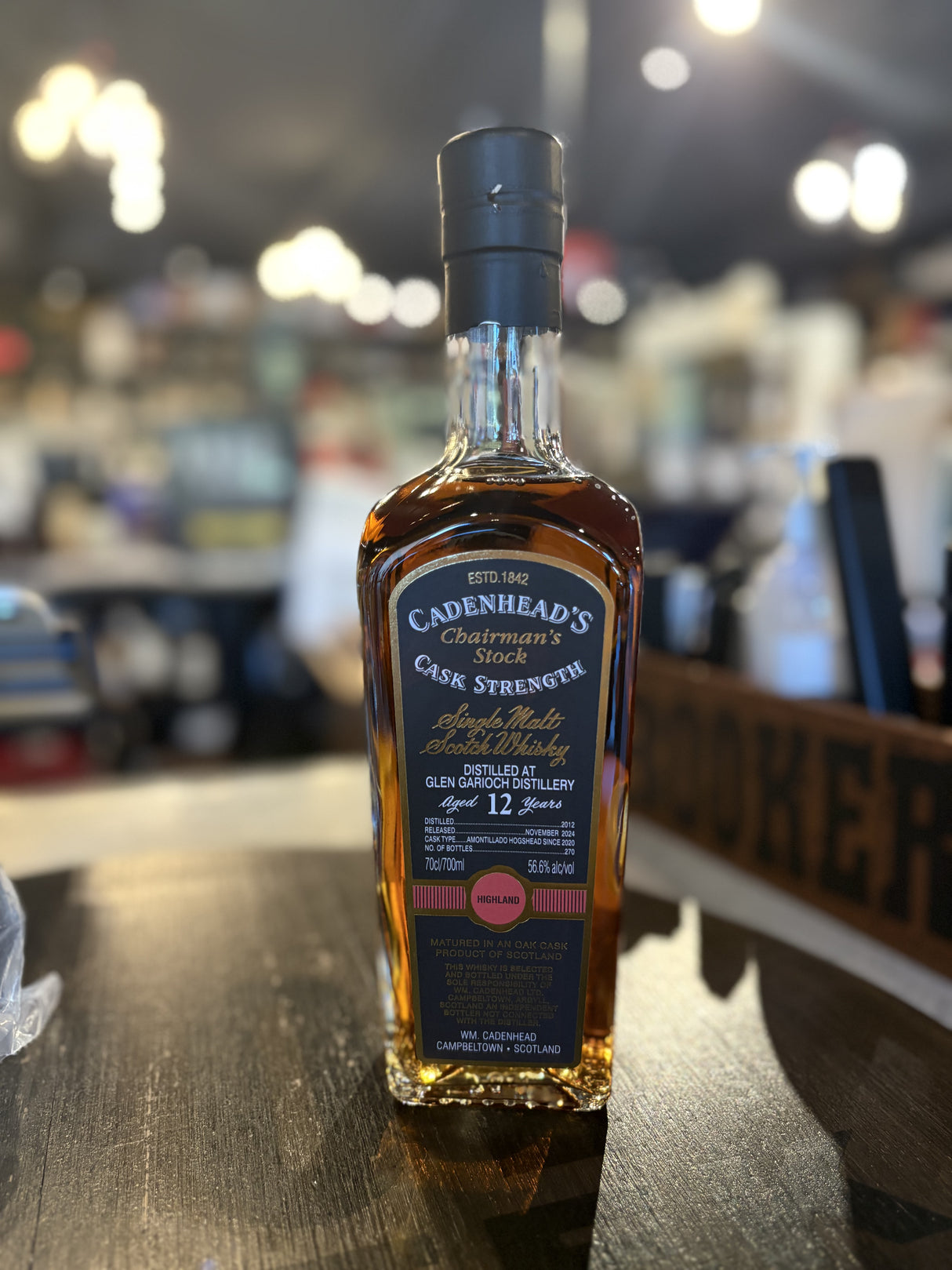 Cadenhead Chairman's Stock Glen Garioch 12year 56.6% Single Malt Scotch Whisky 700ml