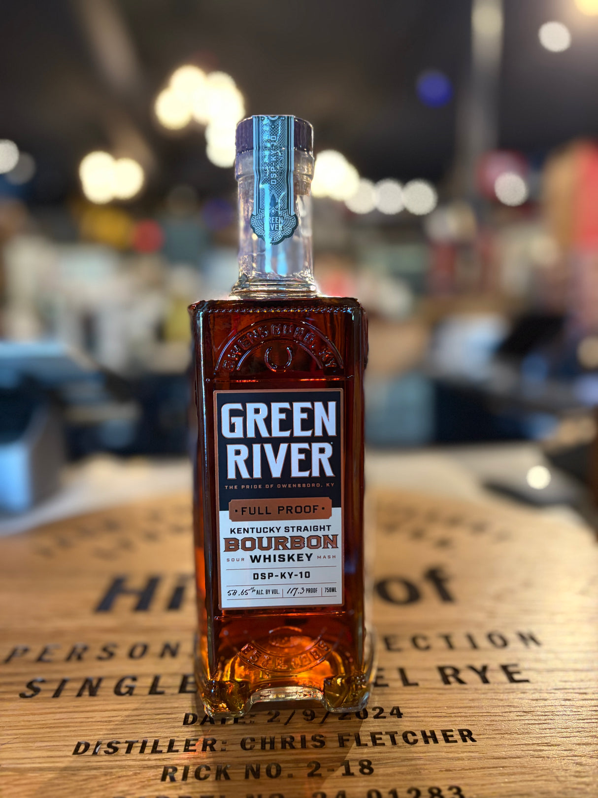 Green River Distilling Co. Full Proof Straight Bourbon Whiskey 117.3 PROOF