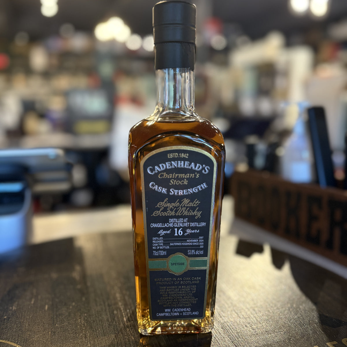 Cadenhead Craigellachie 16yr Scotch Whisky – Hi Proof