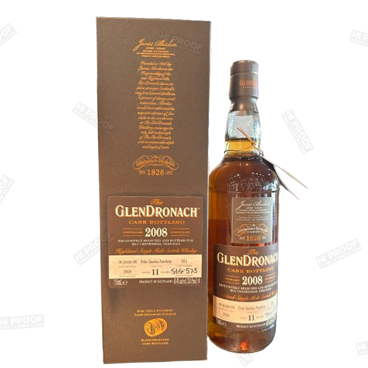 GLENDRONACH 2008 Aged 11 Years SINGLE MALT CASK #651 750ml