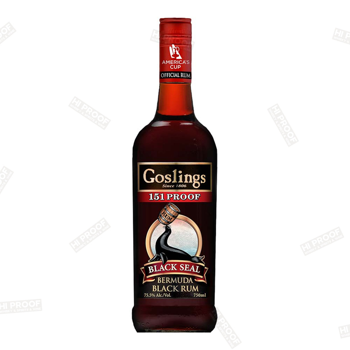 Goslings Black Seal Bermuda Black Rum 151 Proof 750ml
