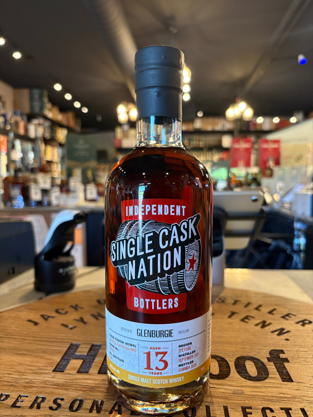 The Single Cask Nation Glenburgie 13 Years 60.8% Alc Single Malt Scotch Whisky 700mL