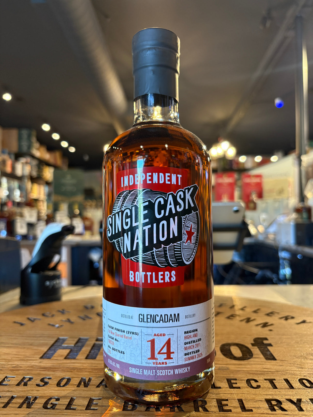 The Single Cask Nation Glencadam 14 Years 61.5% Alc Single Malt Scotch Whisky 700mL